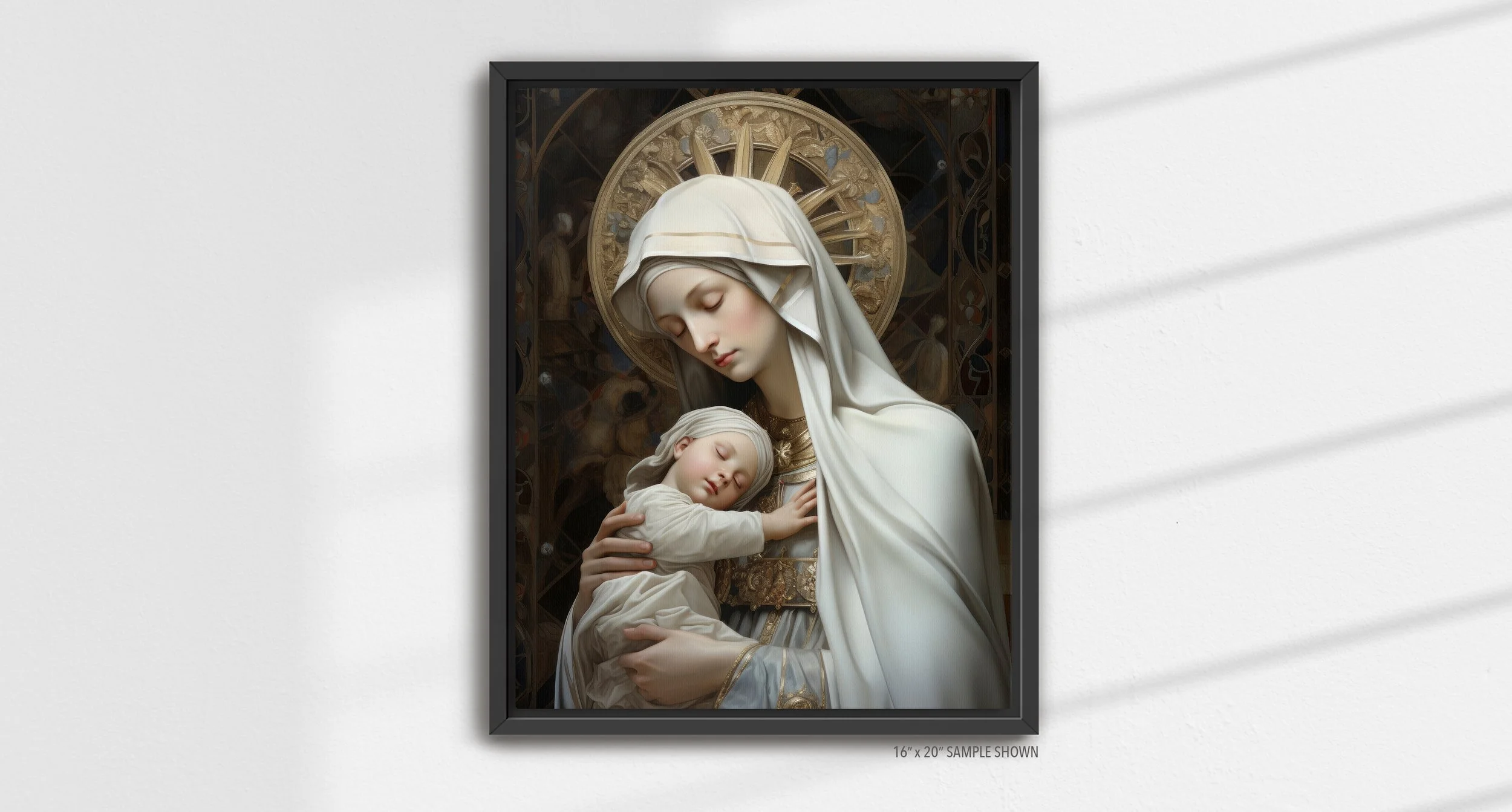 Matilda Pope Mother Mary A-1004.P_01 Portrait Canvas Black Frame.jpg