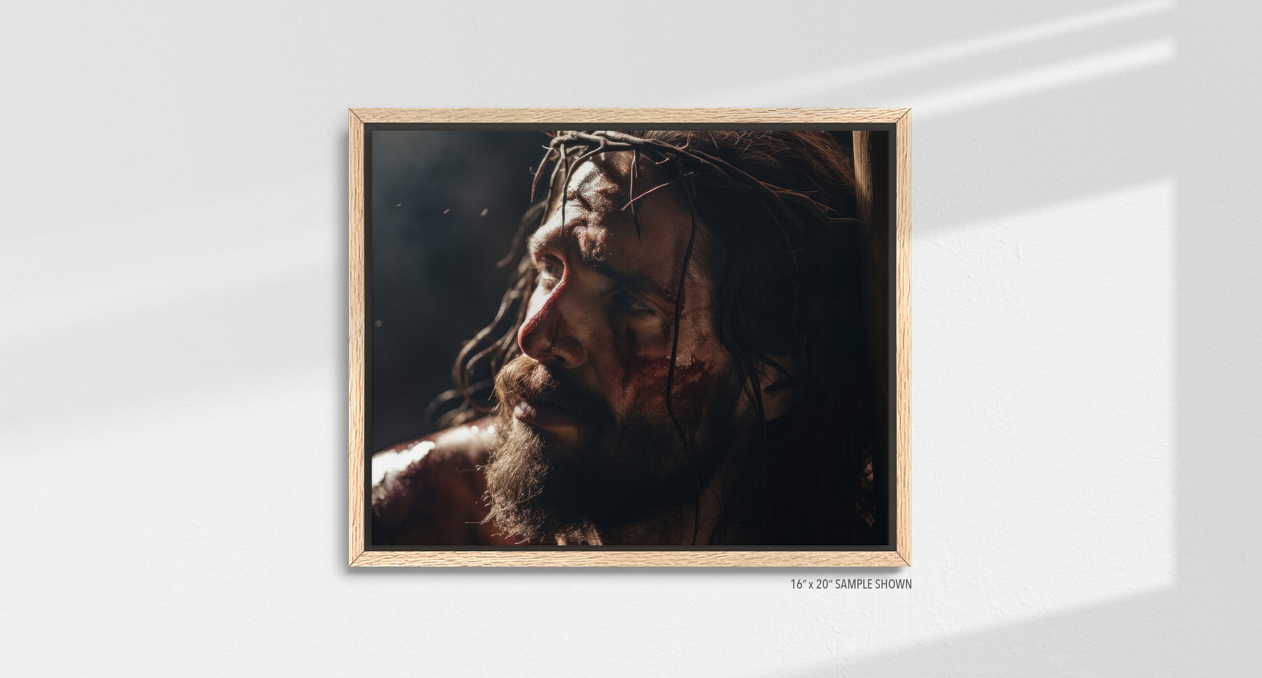Matilda Pope Jesus Scourged A-1035.LA_05 Landscape Canvas Oak Frame.jpg