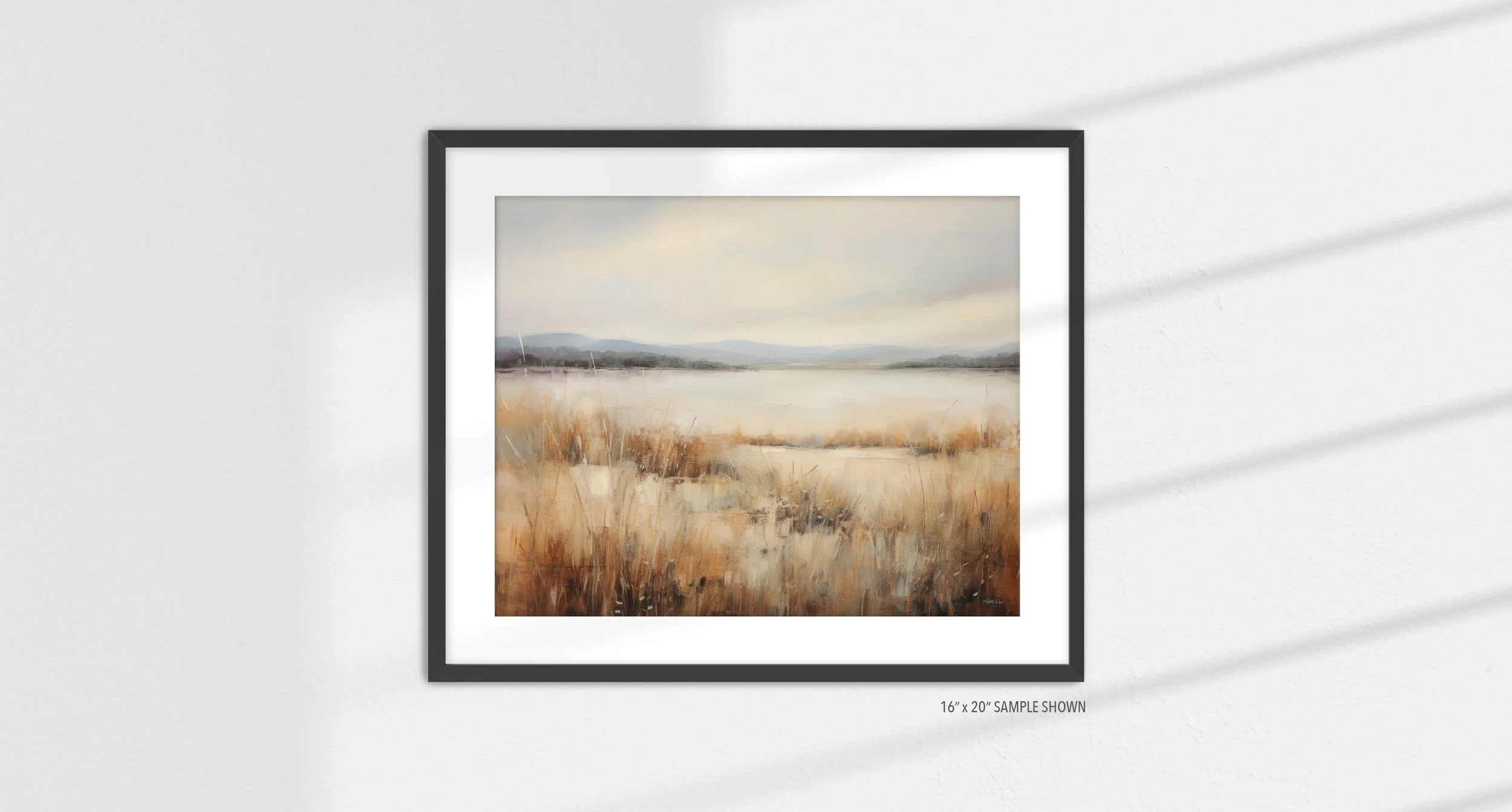 Matilda Pope 1016.LA Korazim Plateau C-1016.LA_01 Landscape Art Print Black Frame.jpg