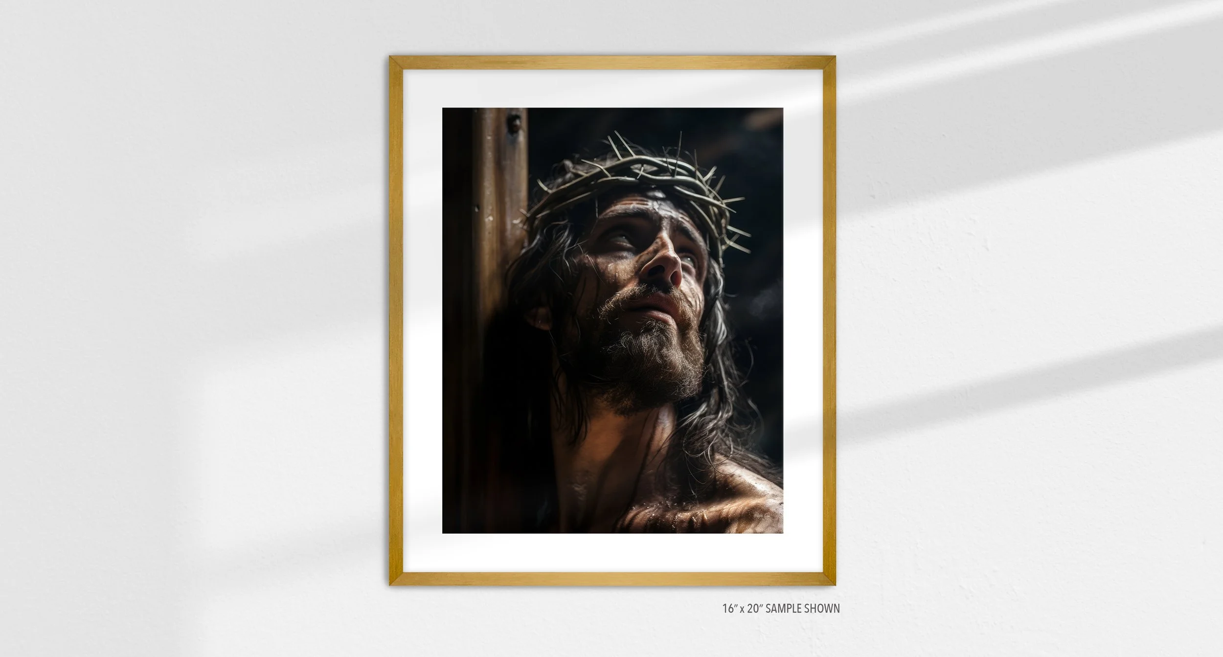 Matilda Pope 1036.P Passion of Christ C-1036.LA_03 Portrait Art Print Gold Frame.jpg