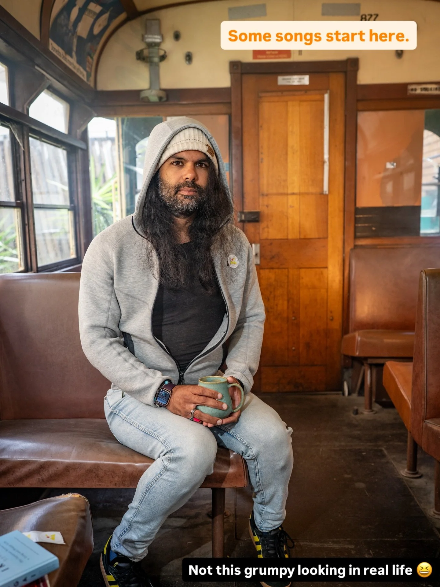 Old trams. Warm mugs.
Songs getting carried around before they know what they are yet ☕🎸

New music landing soon.
Silence As Bombs Fall Down
Feb 26.

Pre-save&rsquo;s up. Link&rsquo;s where it should be.
Every click helps an independent artist&helli