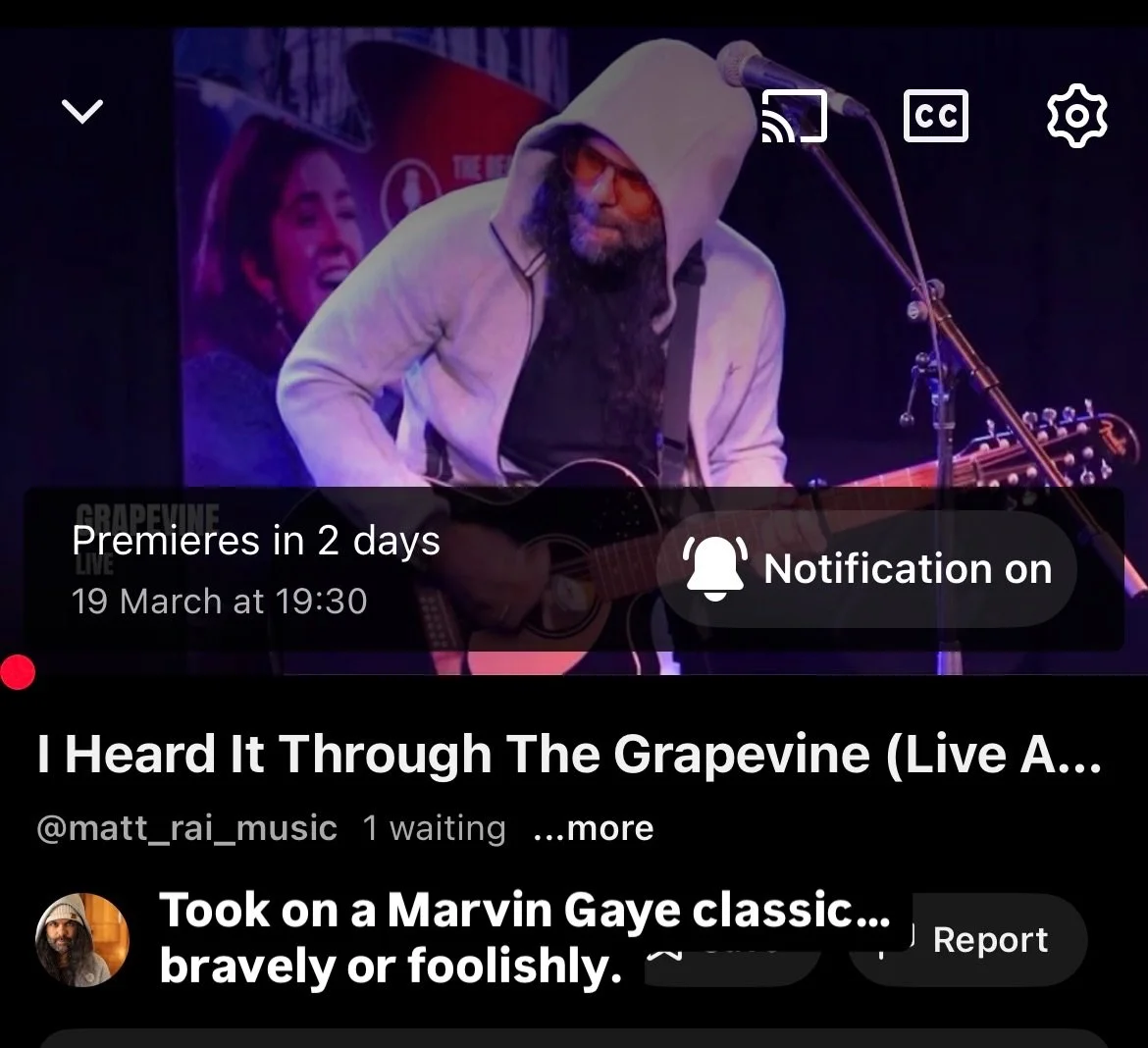 Took on a Marvin Gaye classic&hellip;
bravely or foolishly.
You can decide Thursday. 🎸