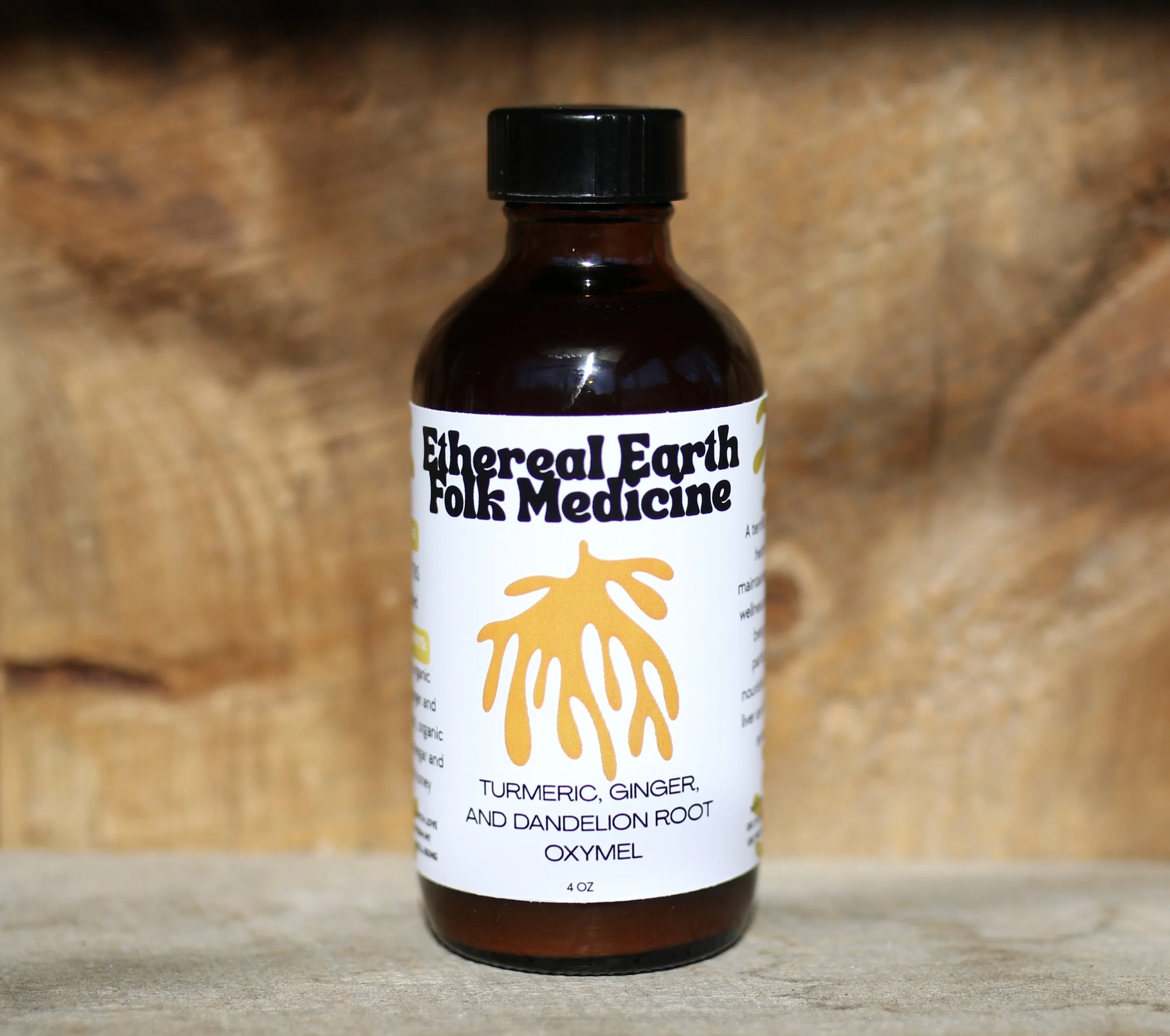 Ginger, Turmeric, and Dandelion Oxymel