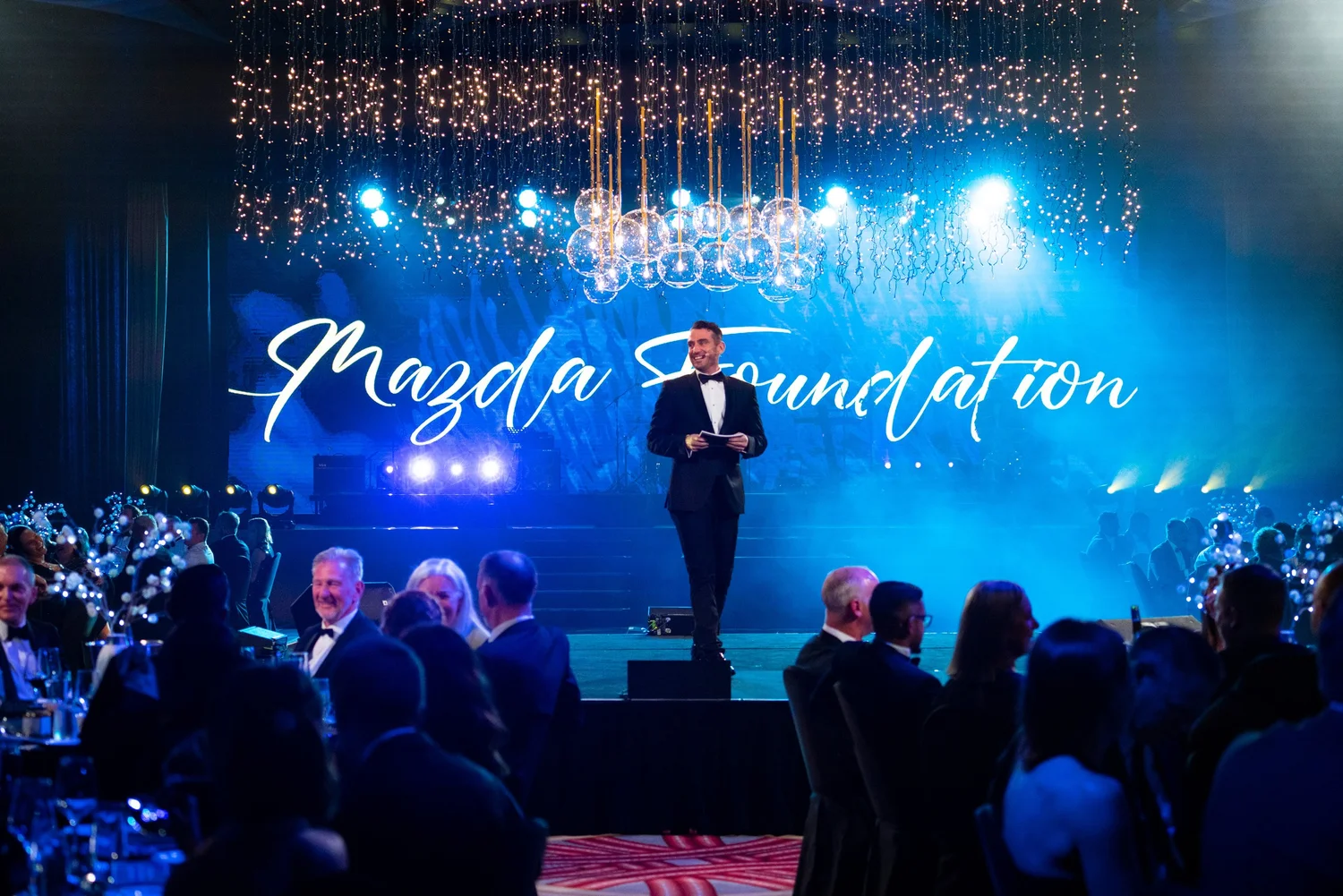 Dancers on stage at the Mazda Foundation gala