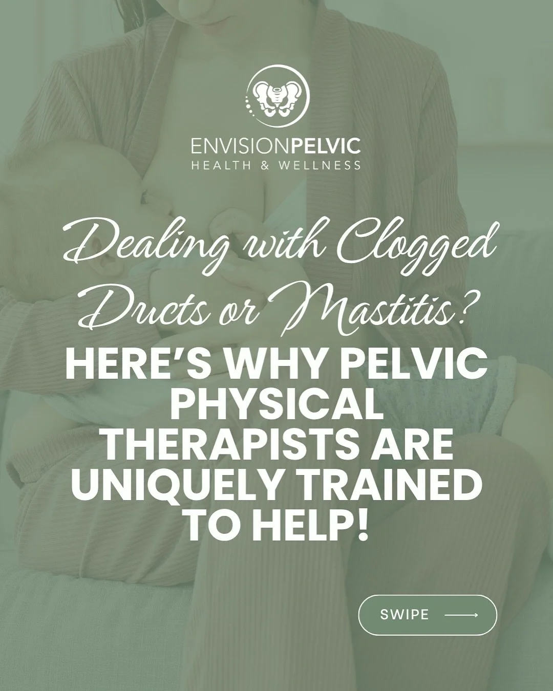 🍼👶 Clogged ducts or mastitis can feel overwhelming—but you don’t have to navigate it alone.
Pelvic physical therapists are uniquely trained to provide hands-on, whole-body care that addresses not just the breast, but the nervous system