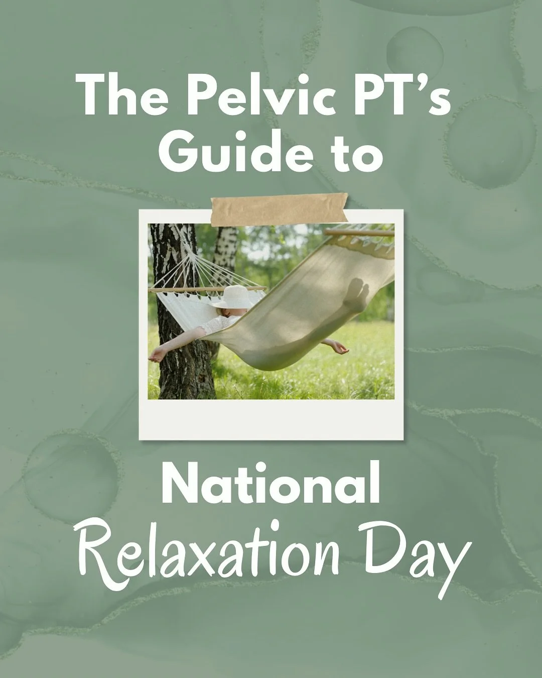 Your pelvic floor deserves a deep breath too. 🫶
On National Relaxation Day, remember: relaxation isn’t just for your mind—it’s for your muscles.
Tight, overworked pelvic muscles can cause pain, urgency, and tension throughout the