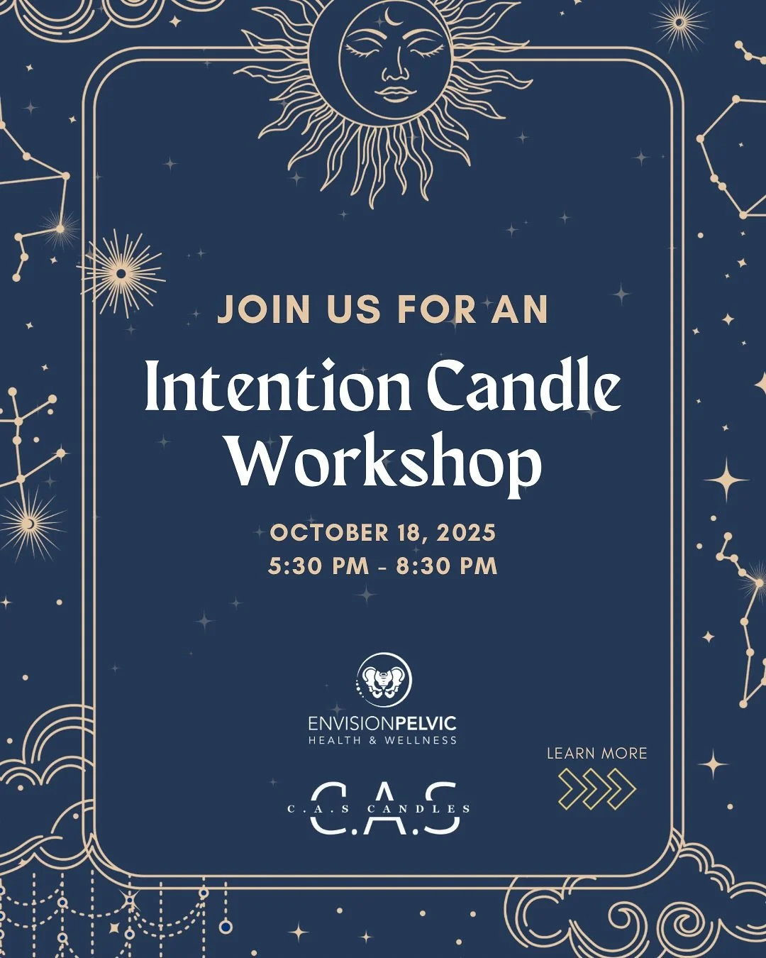 ✨🕯 Step into the magic this Halloween season! Join us for a women’s night of connection, creativity, and intention-setting as we craft our own three-wick candles and paint custom wooden lids. 💫
Come sip, snack, create and set your intentions