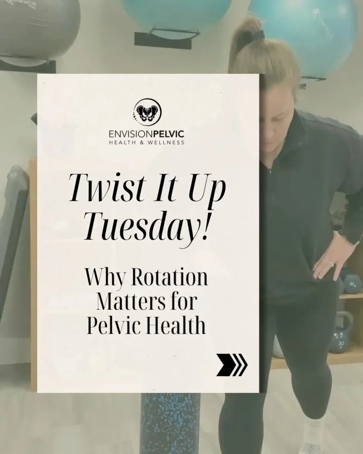 🌀 Twist It Up Tuesday 🌀

Rotation matters&mdash;especially for pelvic health.

Your pelvis doesn&rsquo;t work in isolation.
It&rsquo;s designed to move with the ribs, spine, hips, and core.

When we work on upper-body and lower-body rotation, we&rs