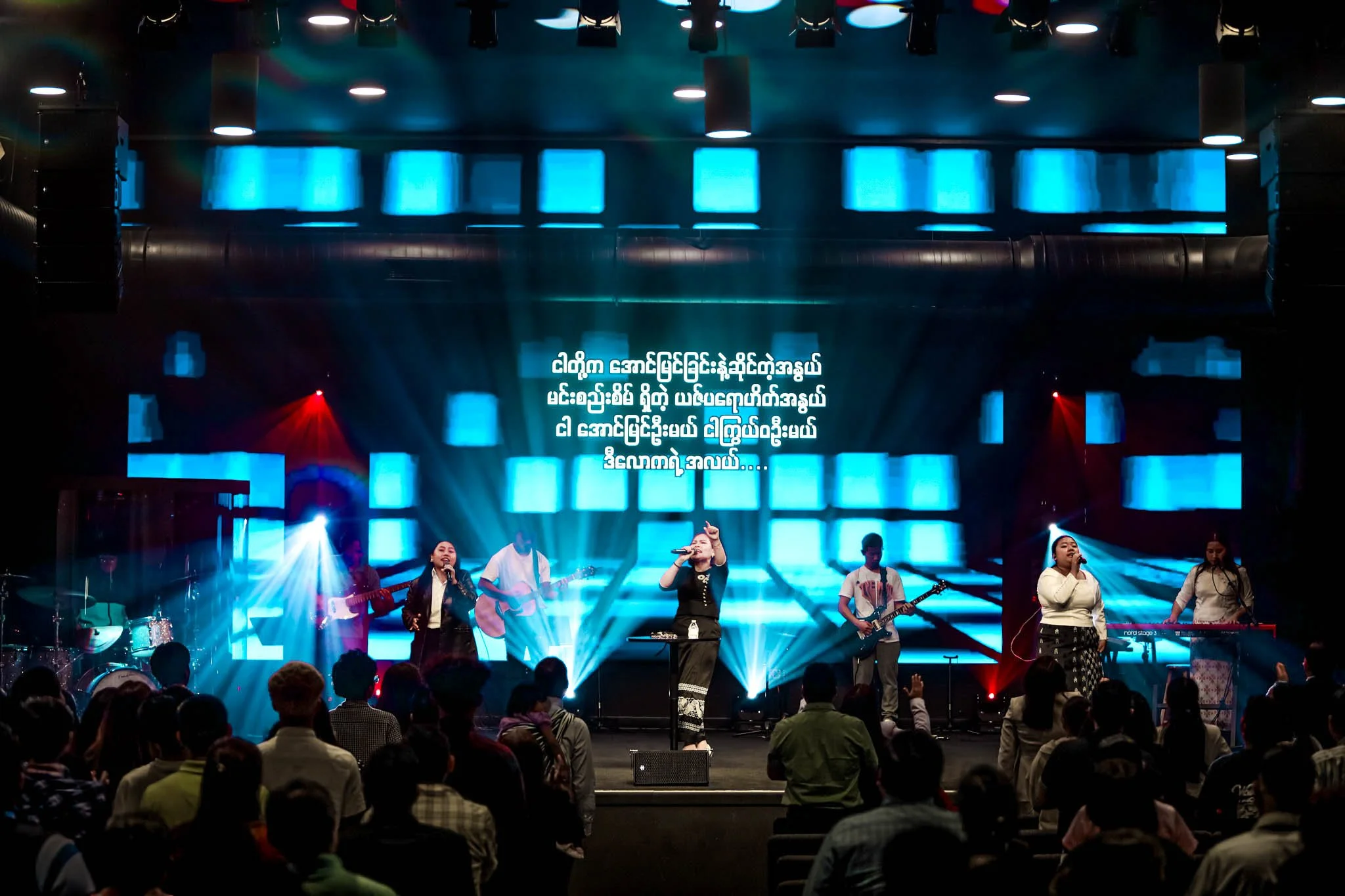That first song feeling. #worship #audiovisual