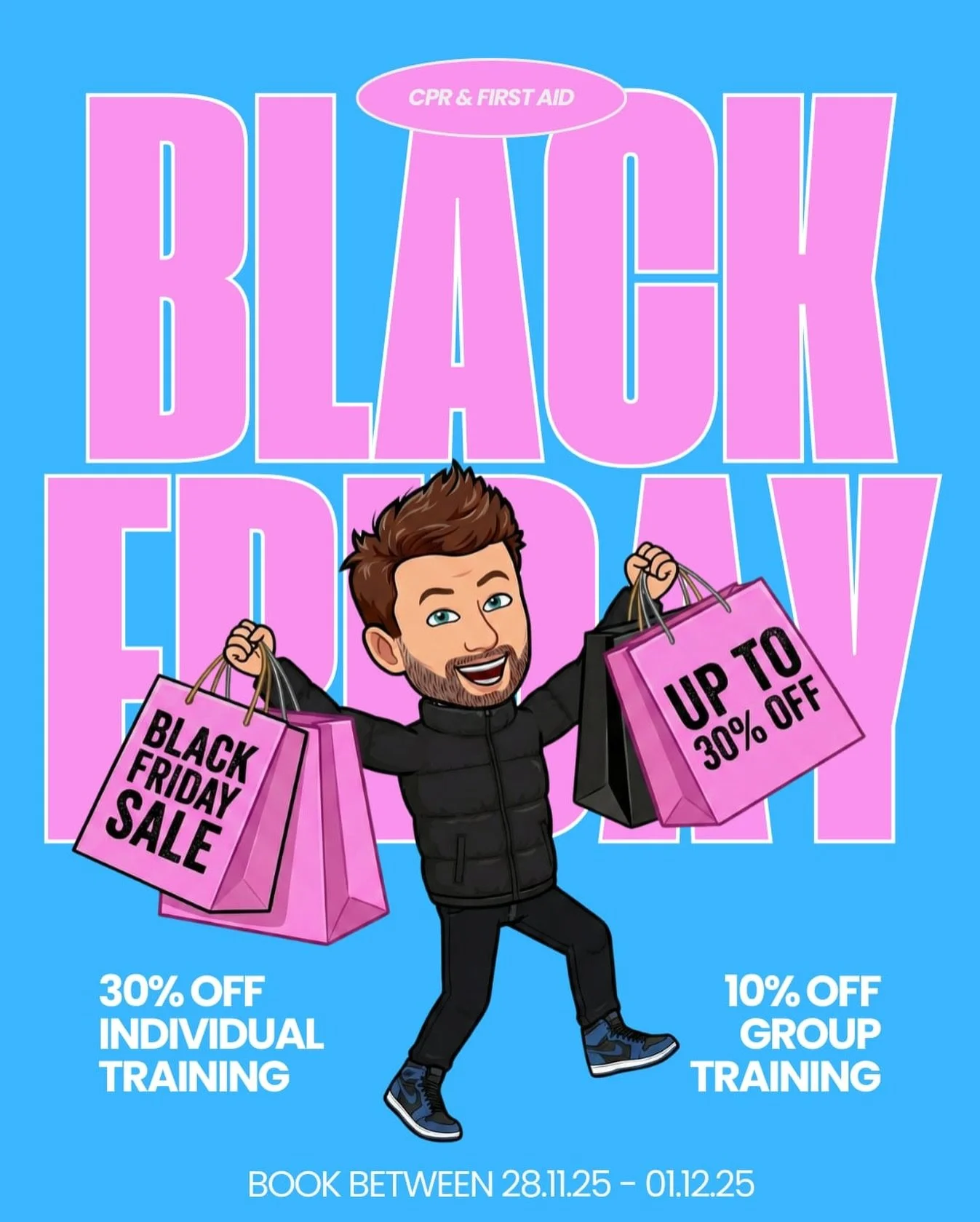 BLACK FRIDAY DEAL: UP TO 30% OFF FOR 4 DAYS ONLY!

Who said learning to save lives can&rsquo;t be fun ... and come with a discount.

This Black Friday weekend only, we&rsquo;re making it even easier to get your team certified (and actually enjoying i