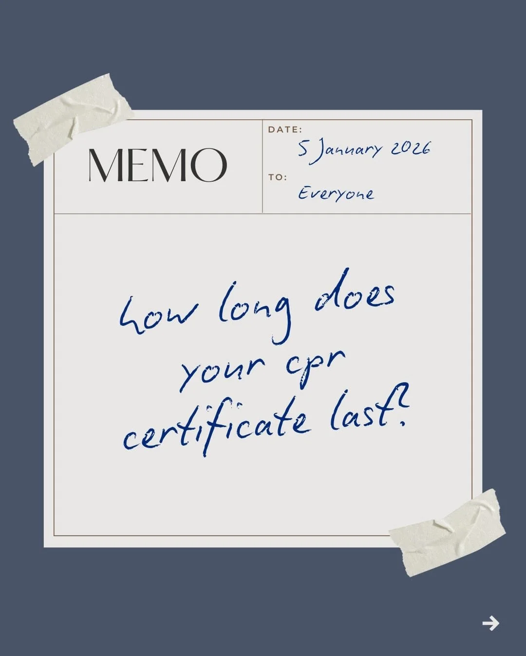 So, how long does a CPR certificate last? And when does your first aid certification actually expire? We&rsquo;re breaking it down in a way that won&rsquo;t put you to sleep and making it even easier for you to renew your CPR and first aid.
Link in b