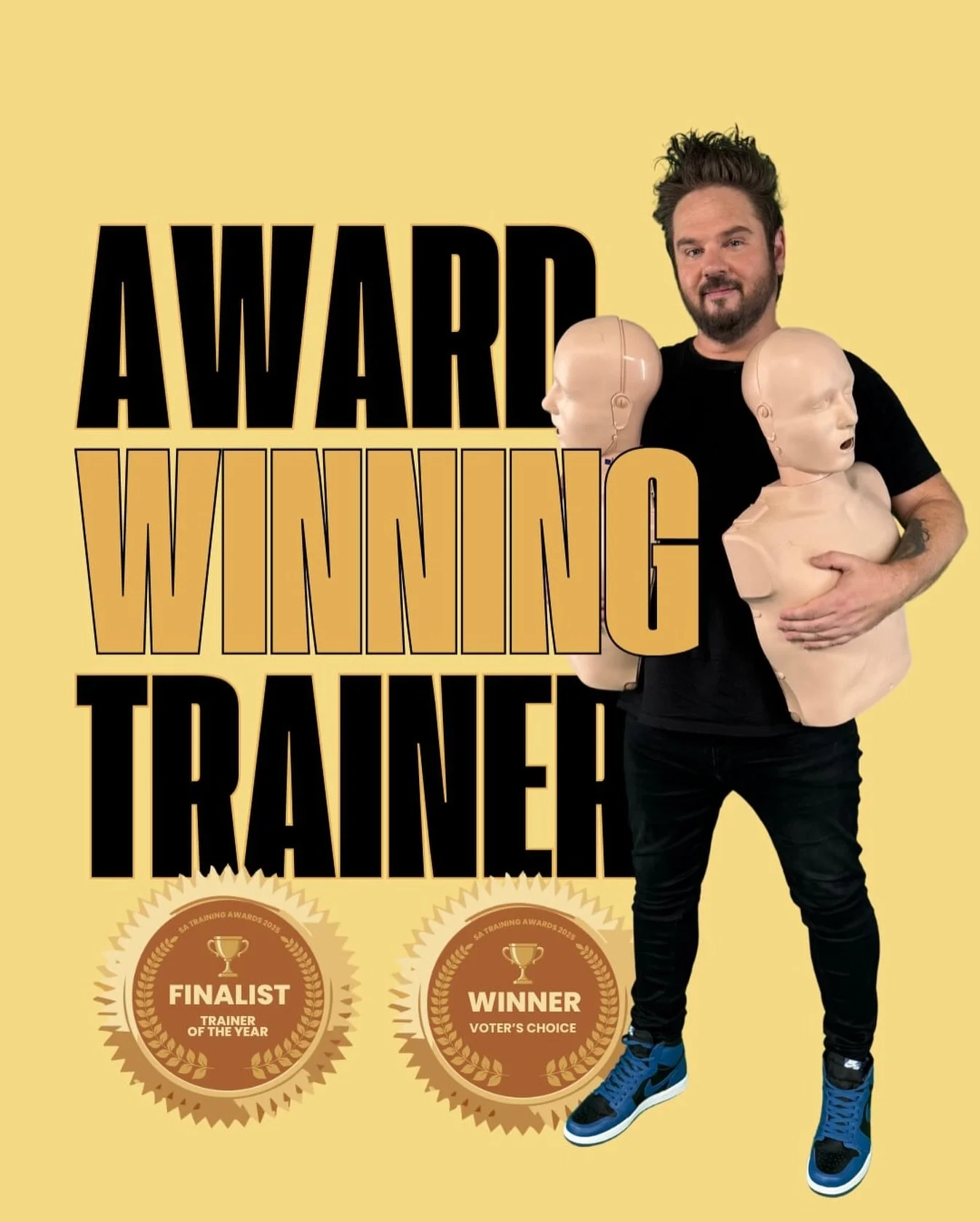 Award-winning trainer? Yeah, we&rsquo;ve got him.

Nick isn&rsquo;t just any first aid trainer. He&rsquo;s a Trainer of the Year finalist and Voters&rsquo; Choice Winner at the SA Training Awards.

Plot twist: He was the ONLY first aid trainer nomina