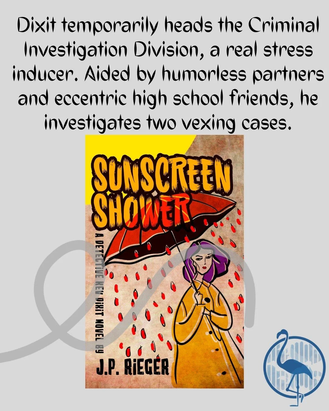 Baltimore Police Detective Kev Dixit is being stalked by a psychopath.

Dixit temporarily heads the Criminal Investigation Division, a real stress inducer. Aided by humorless partners and eccentric high school friends, he investigates two vexing case