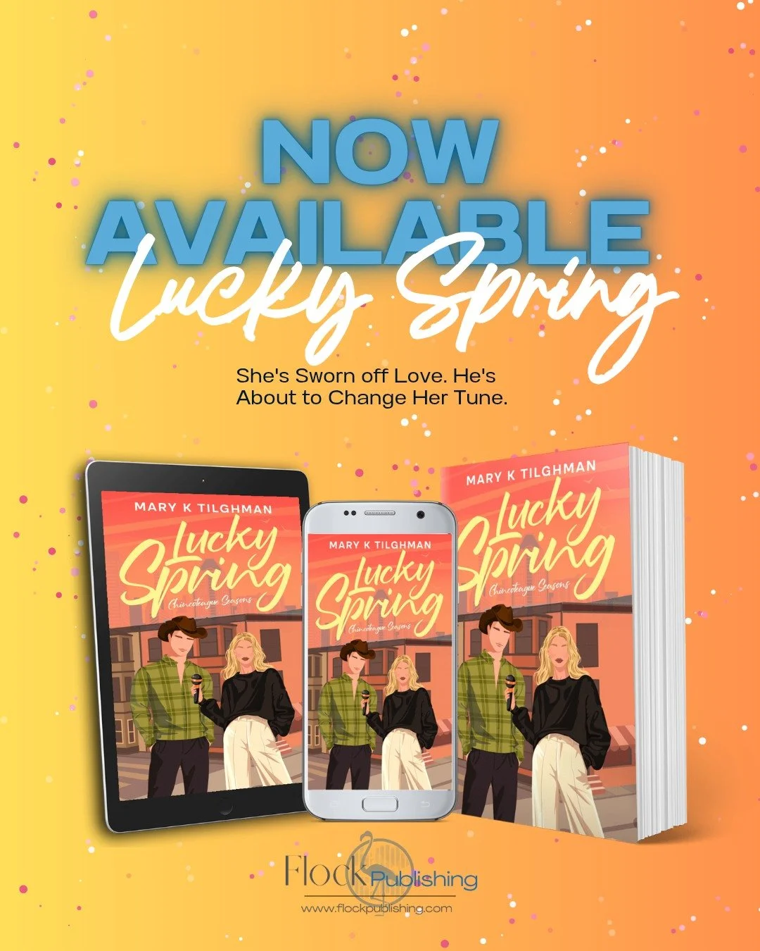 She&rsquo;s Sworn off Love. He&rsquo;s About to Change Her Tune.

Small Town, Rockstar Romance Fans - your next obsession is here.

Lucky Spring (Chincoteague Seasons Series Book 1) by @mktilghman_novelist 

Amazon US: https://amzn.to/4yUrXy3
Amazon 