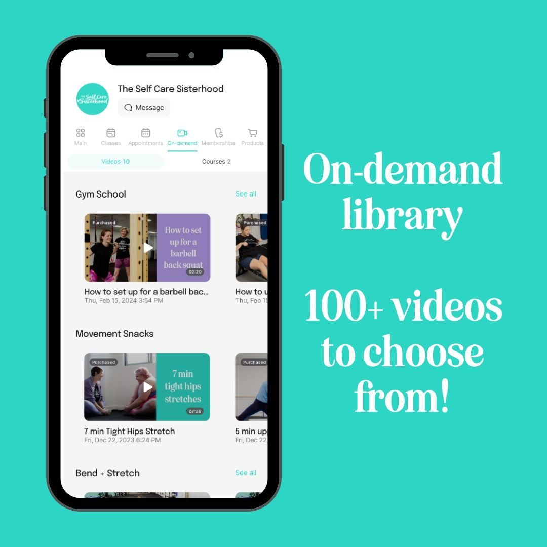 Did you know we have an on-demand library for our members?

All members get access to over 100 classes, Workshops + resources in our on-demand library in the app. You can do classes at home or even follow along during open gym!

Want to get started? 