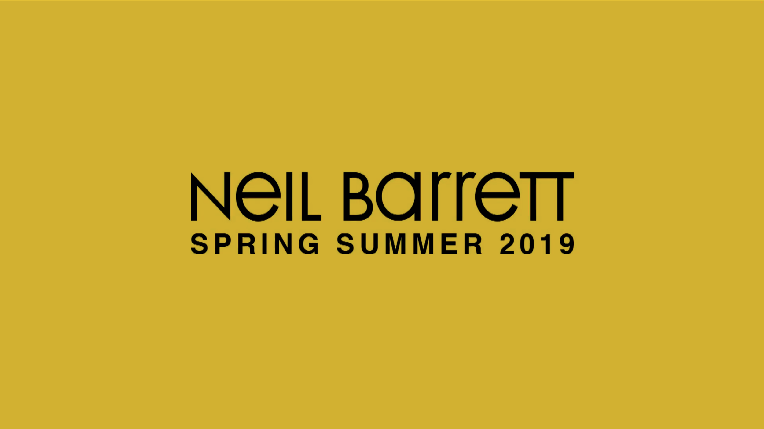 Neil Barrett Spring Summer 2019