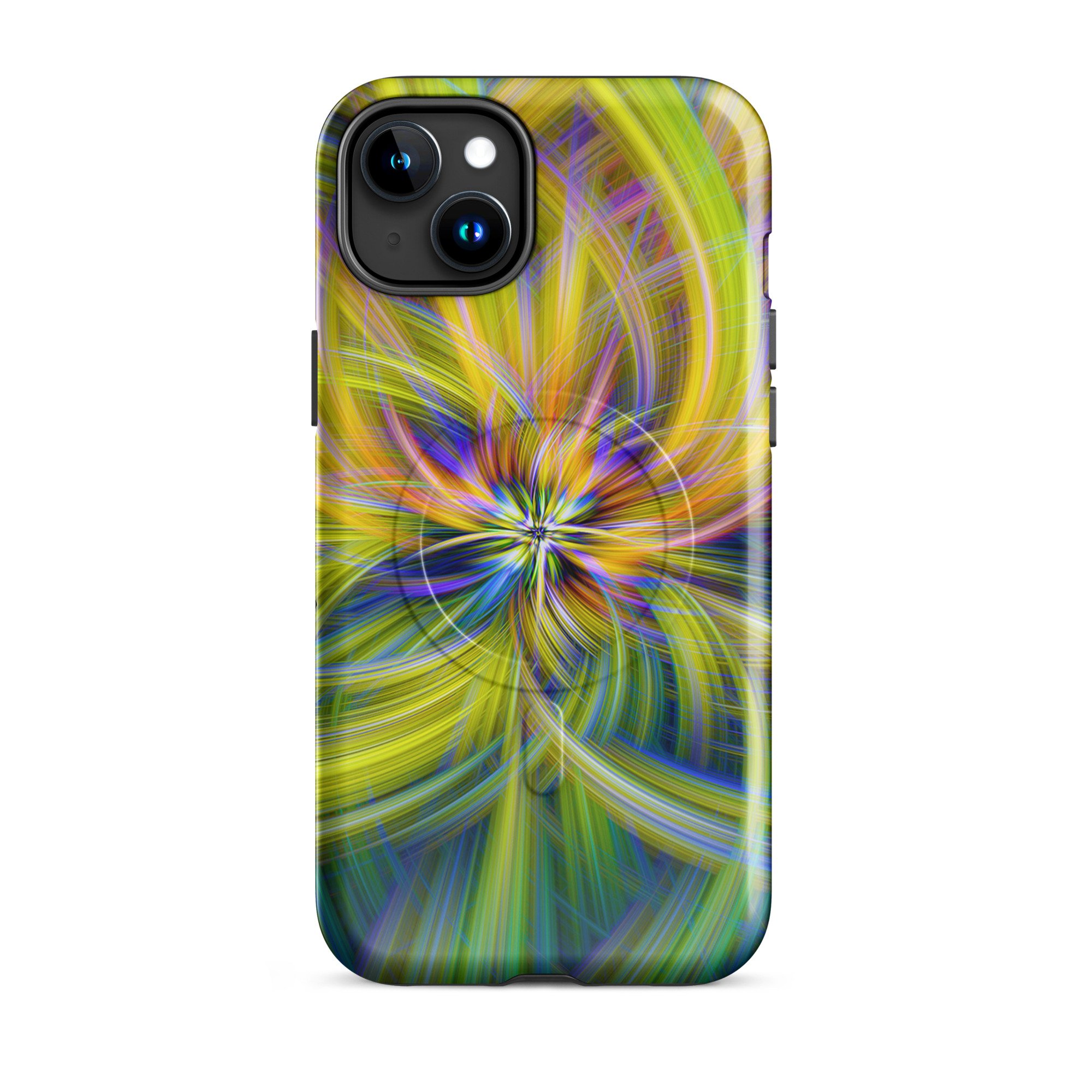 Vibrant Abstract MagSafe Tough Case for iPhone, Art Case