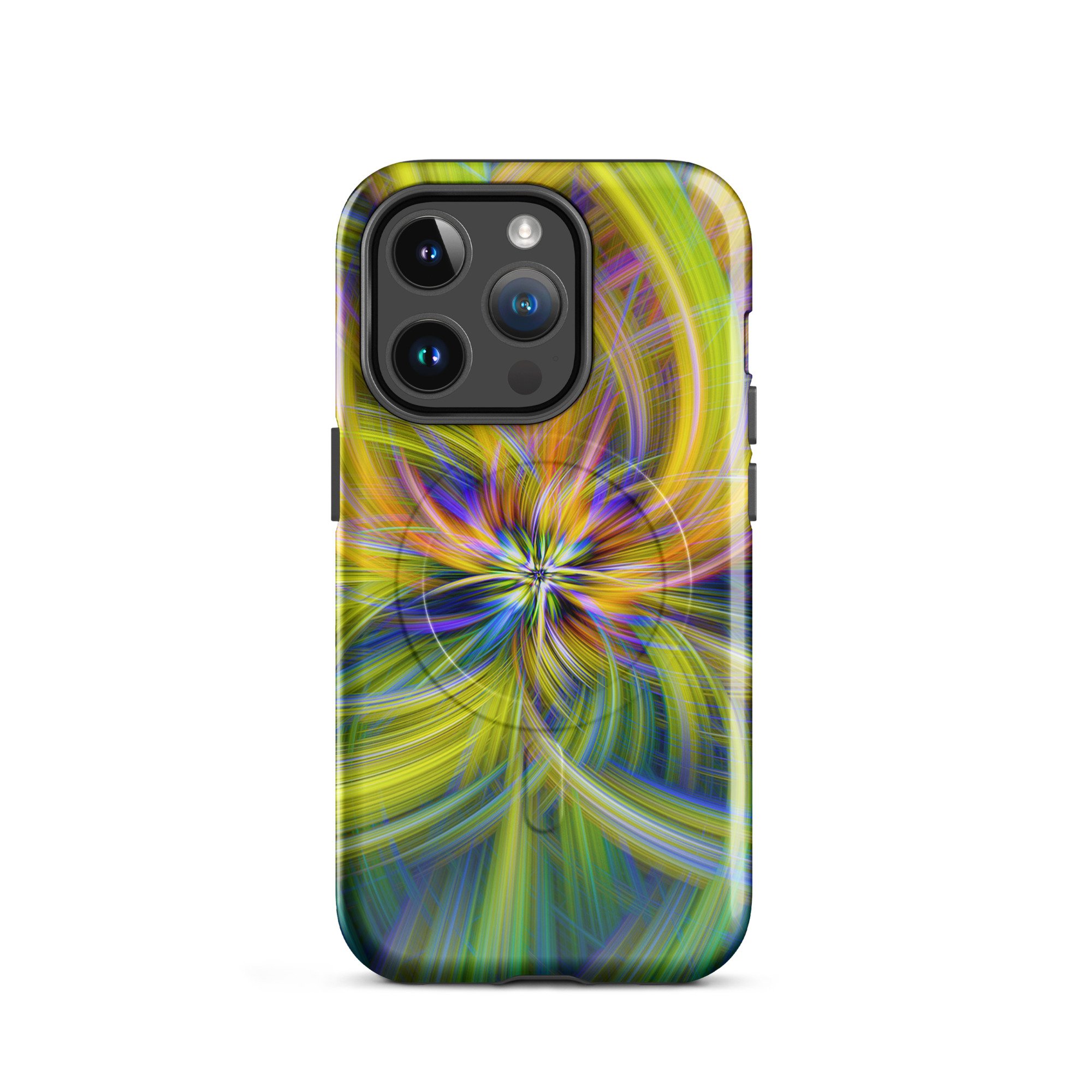 Vibrant Abstract MagSafe Tough Case for iPhone, Art Case