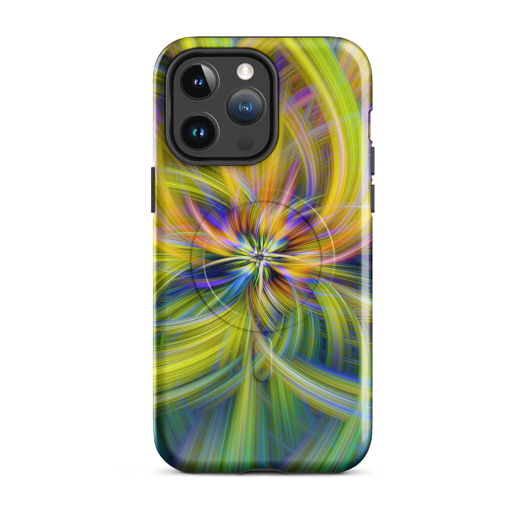 Vibrant Abstract MagSafe Tough Case for iPhone, Art Case