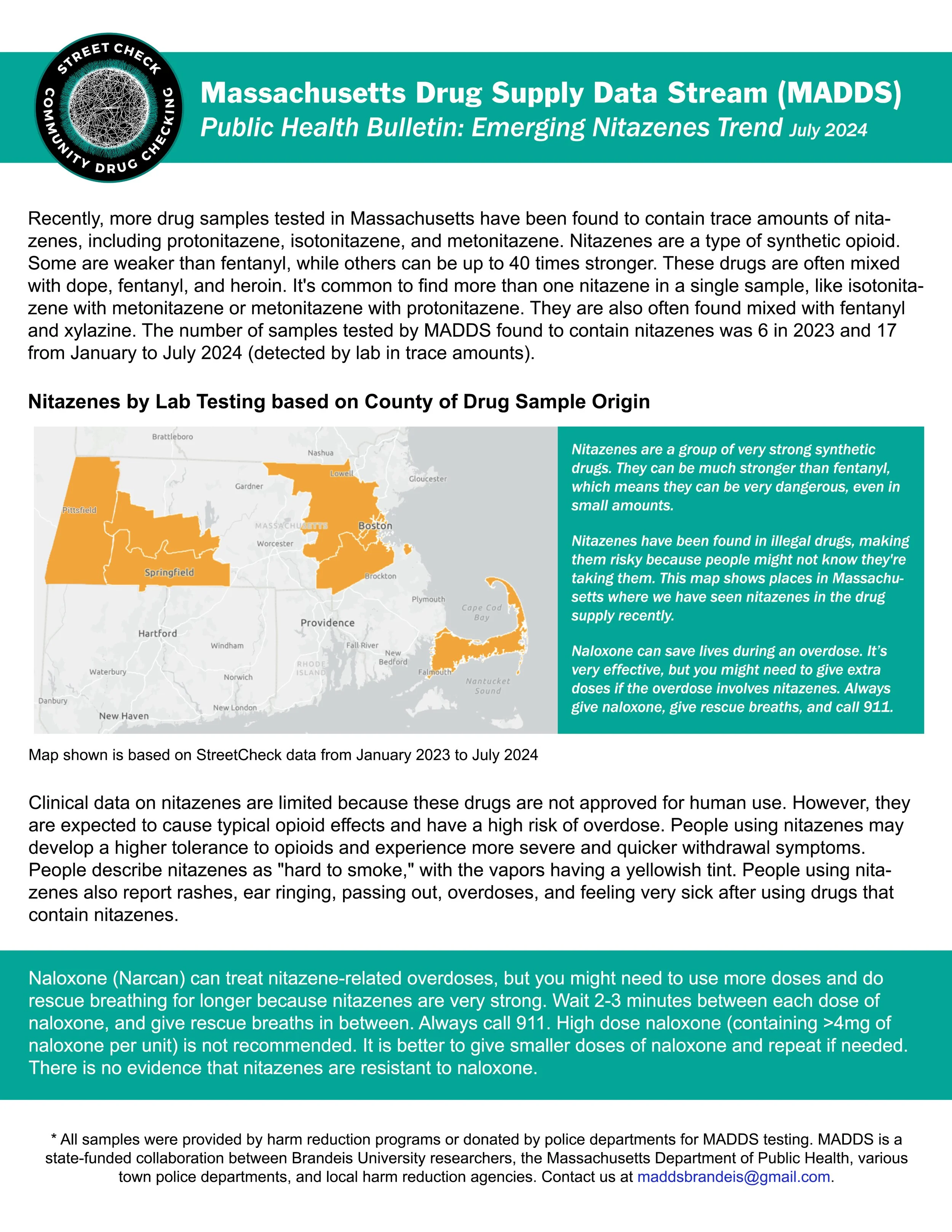 Public Health Bulletin: Emerging Nitazene Trend