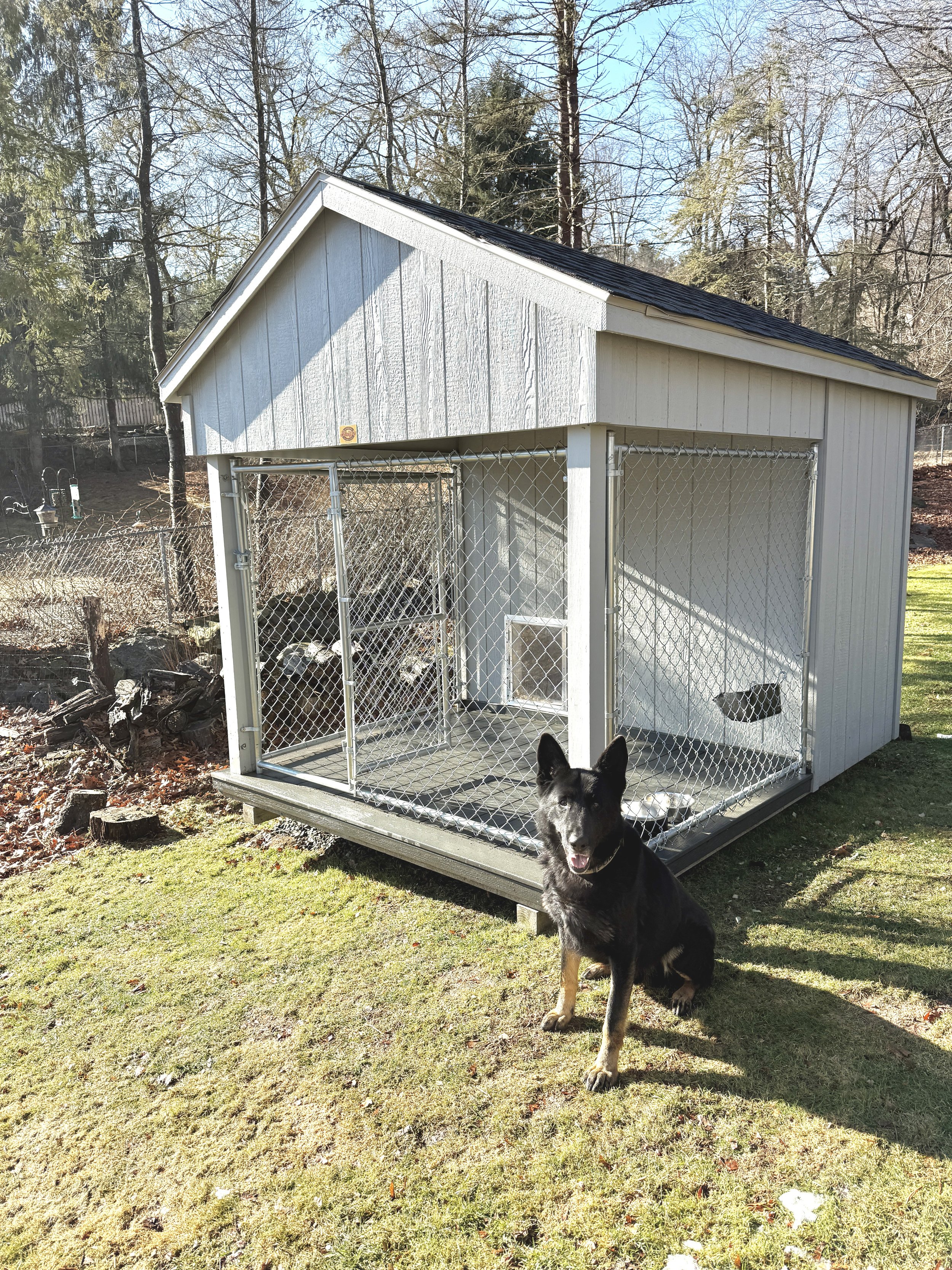 K9 TITAN Receives New Kennel From Massachusetts Vest-A-Dog