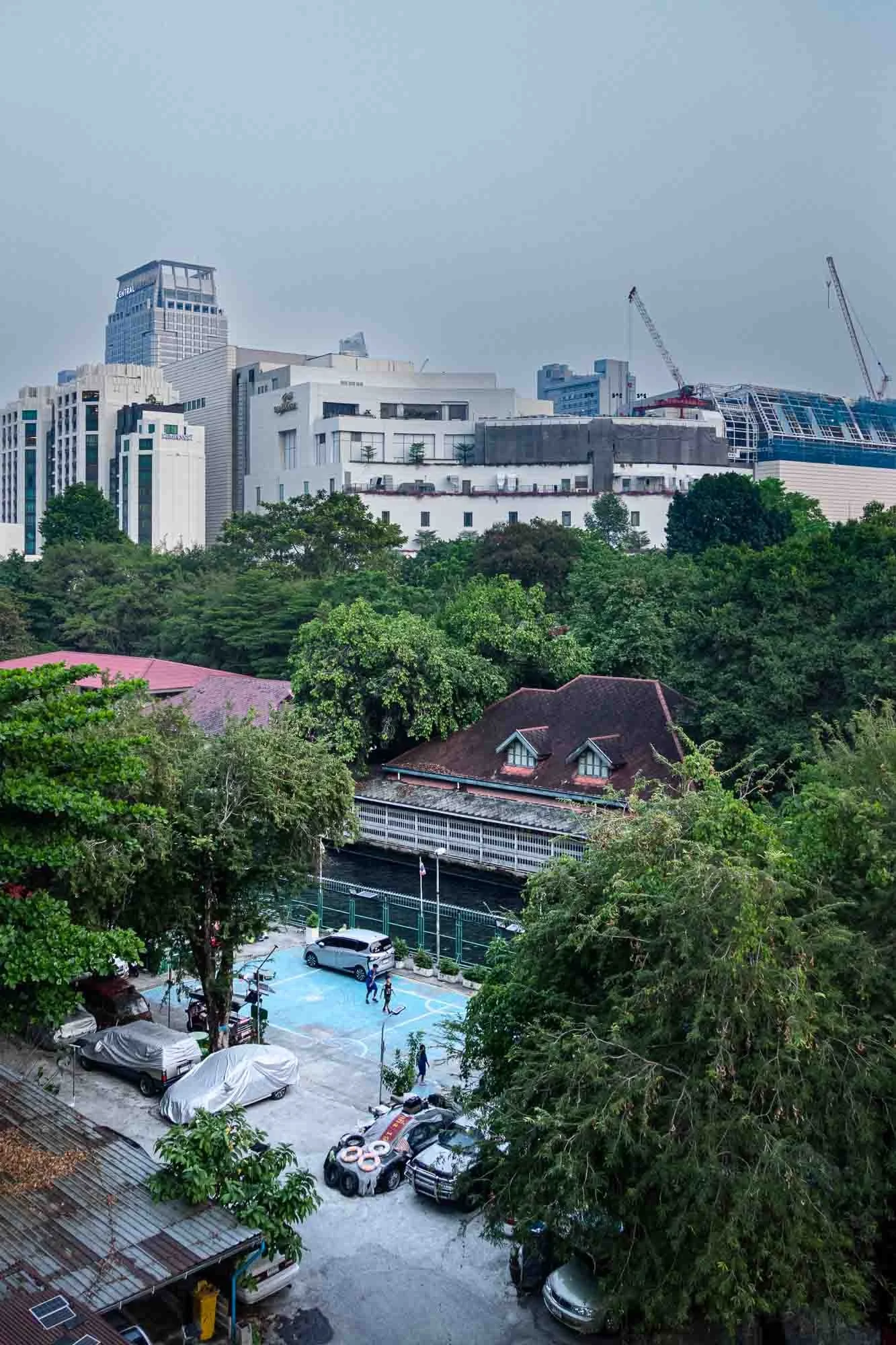 View from the hotel rooftop.