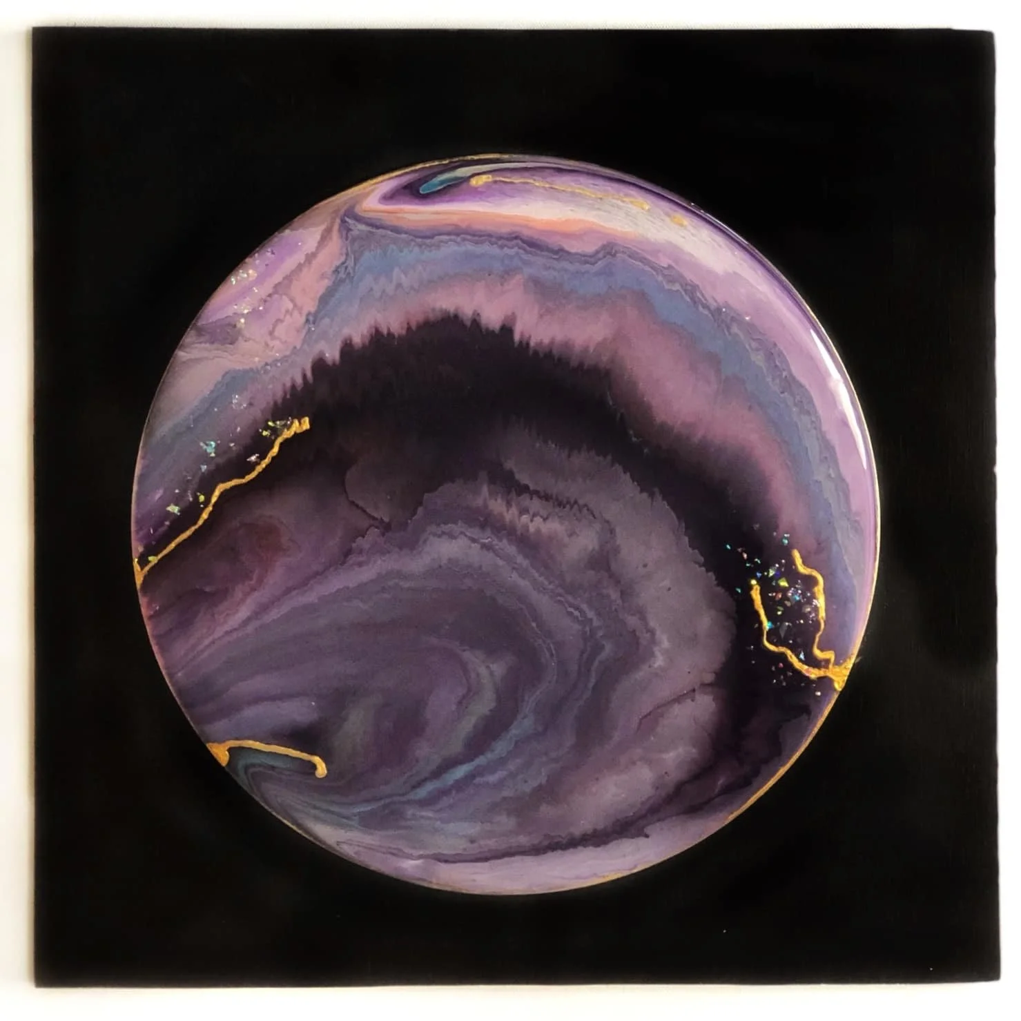 Contemporary Fluid Art Kintsugi - Maggie