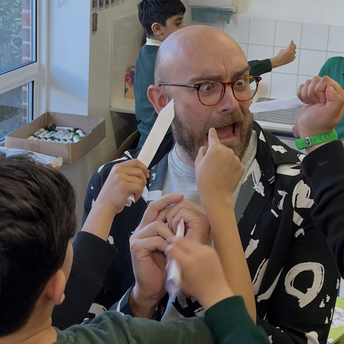 Getting attacked by a forceful army of Year 4 Trojans during the Iliad Project