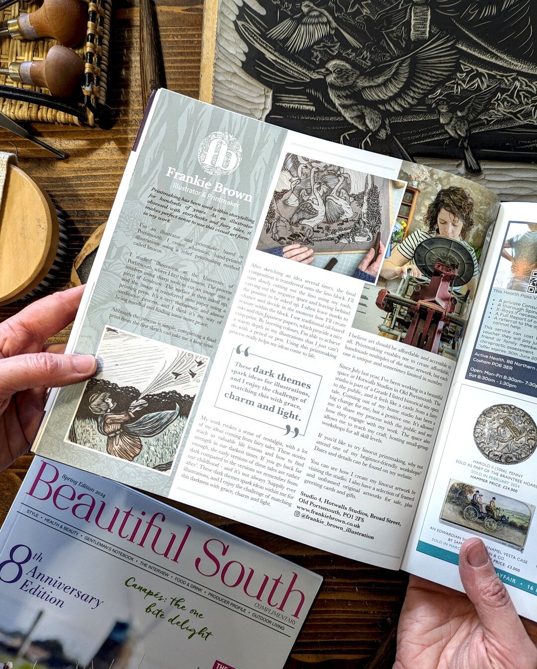 Thank you to @beautifulsouthmagazine for choosing me as their Producer Profile for their Spring Edition! They also kindly sent me a few copies in the post so that I could see it in print. 

If you'd like to read, I've put a link in my bio. You can al