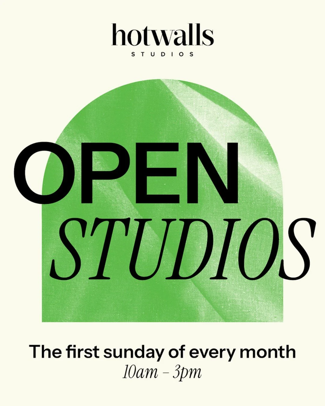 This Sunday is Open Studios @hotwallsstudios! Each first Sunday of the month is a great opportunity to call in on all the resident artists here and see what they're working on. 

We have a special guest too - artist and printmaker @sally.tyrie. Sally