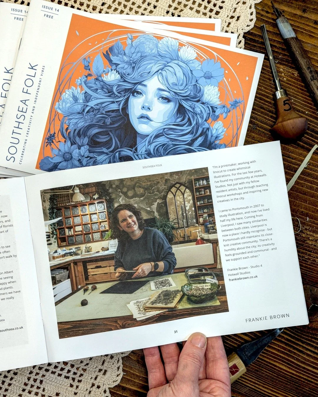 Have you seen the latest copy of @southseafolk? There may be someone you recognise in there! 👀 Thank you Lou for asking me to be included in this issue, I really appreciate it!

Southsea Folk is a quarterly publication that captures and celebrates t