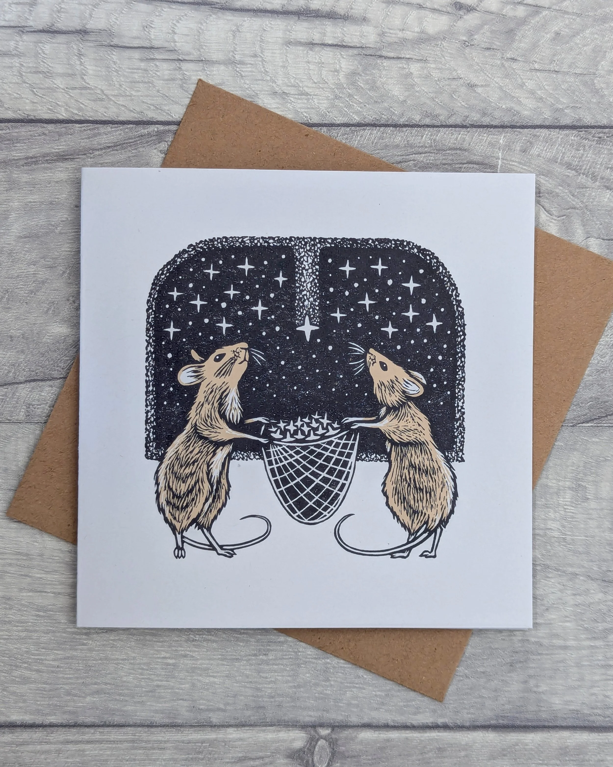 'Catch a Falling Star' Greetings Card