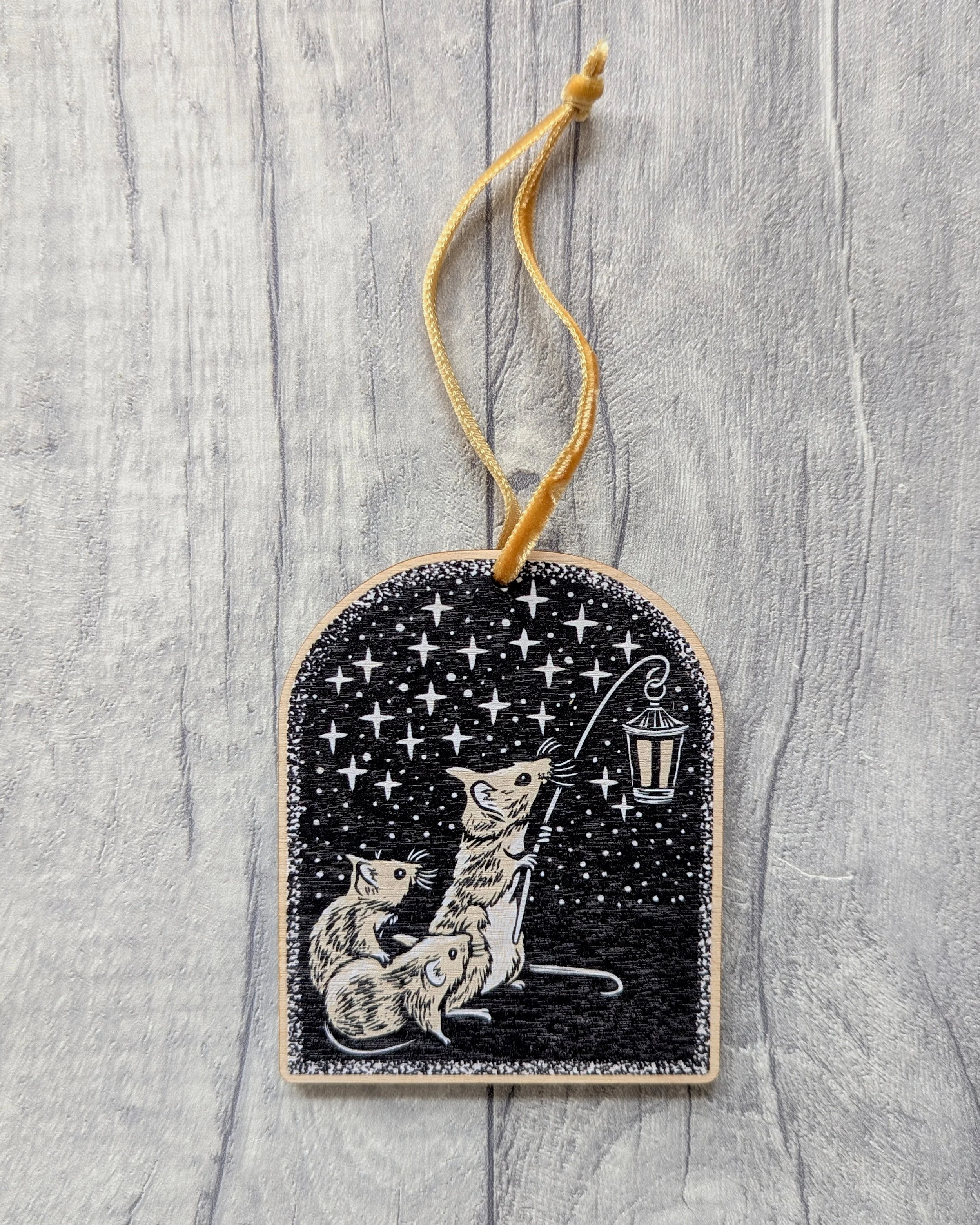 'Guiding Light' Wooden Hanging Decoration