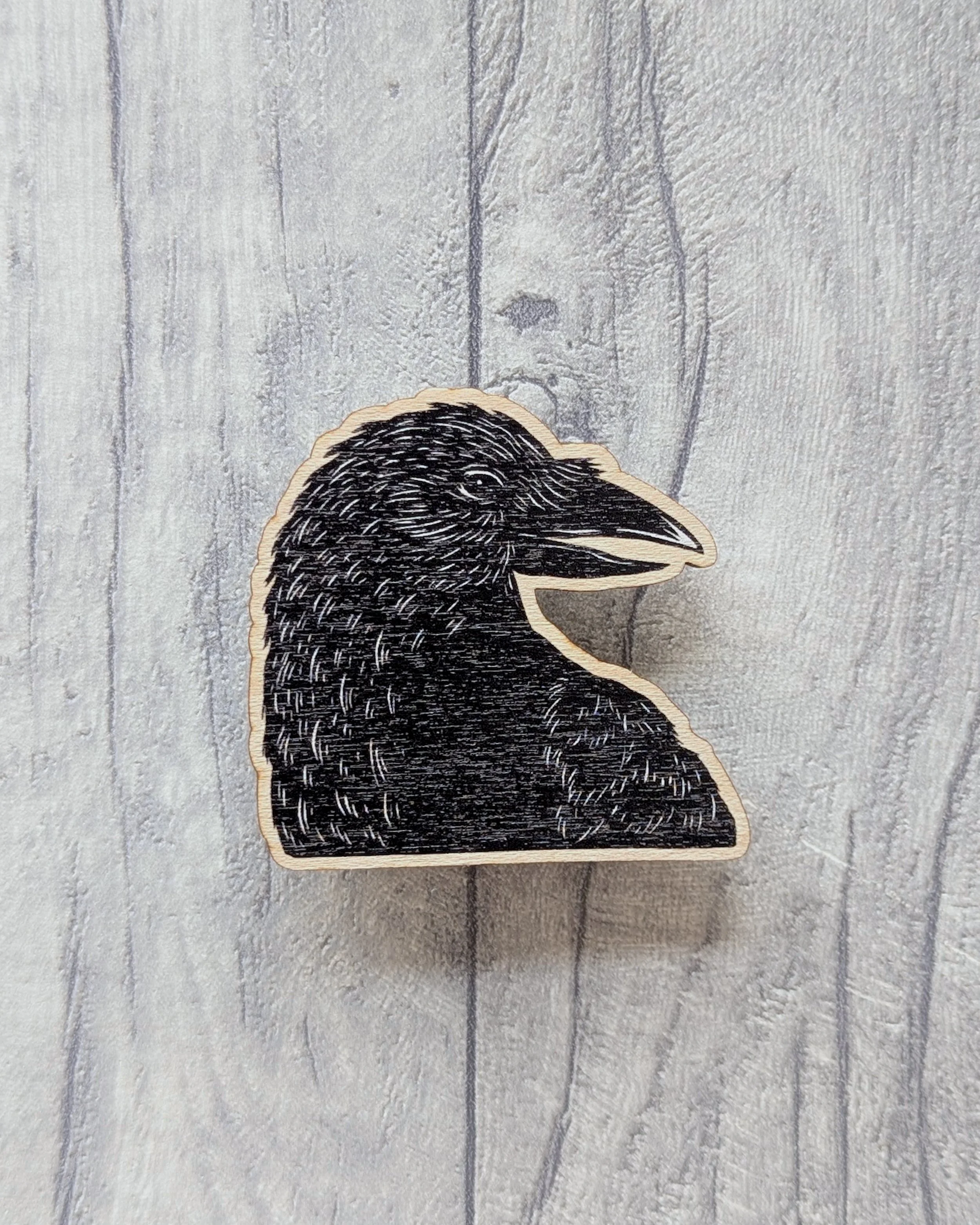 Frankie-Brown-Pin-Badge-Wooden-Crow-Bird-03.jpg