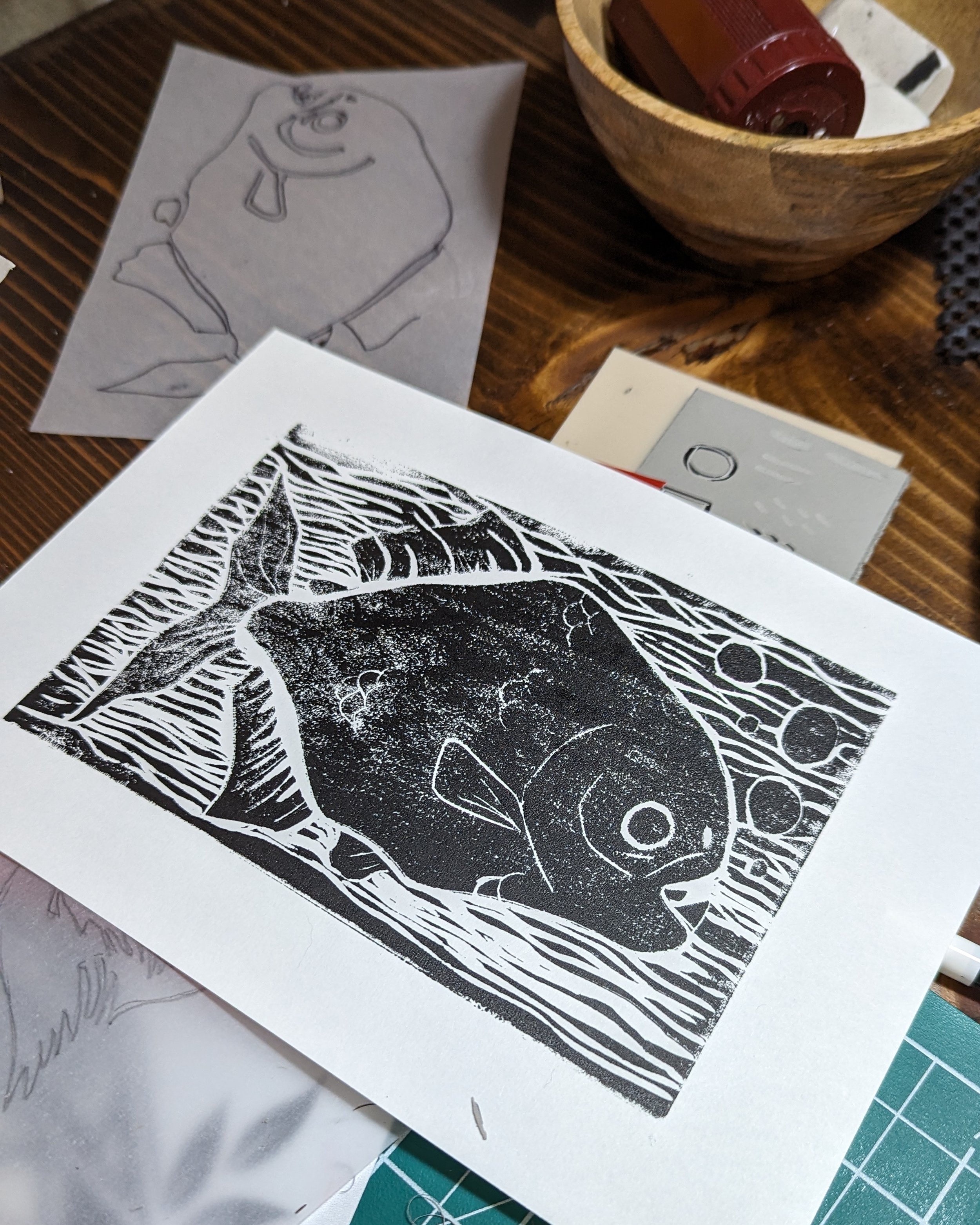 Linocut Taster Session