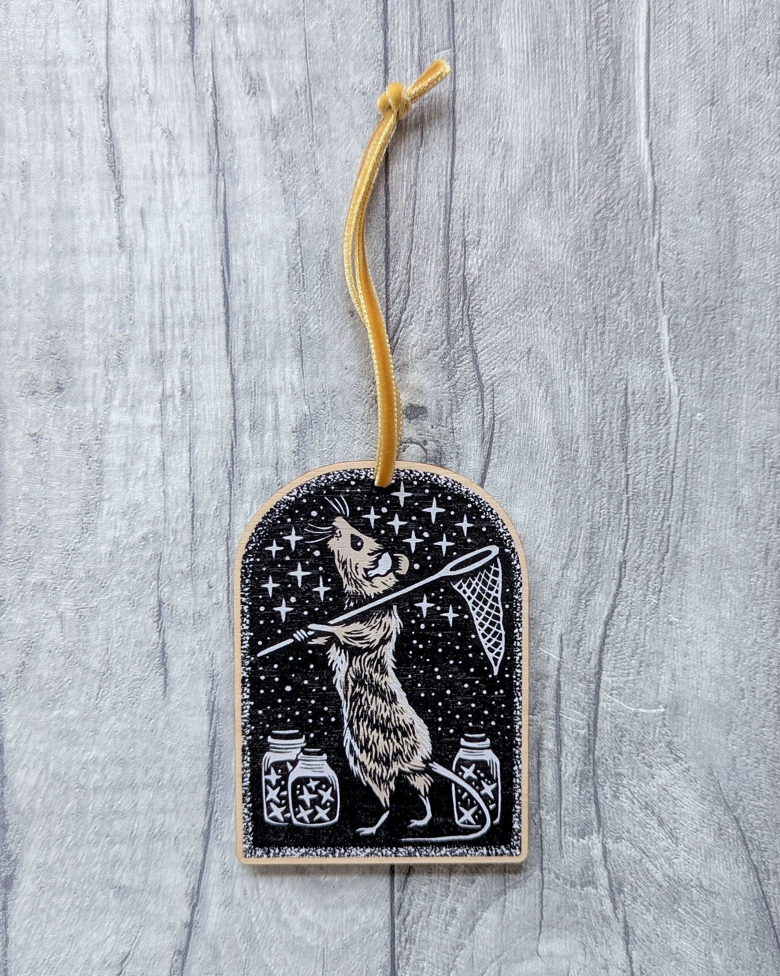 'Star Catcher' Wooden Hanging Decoration