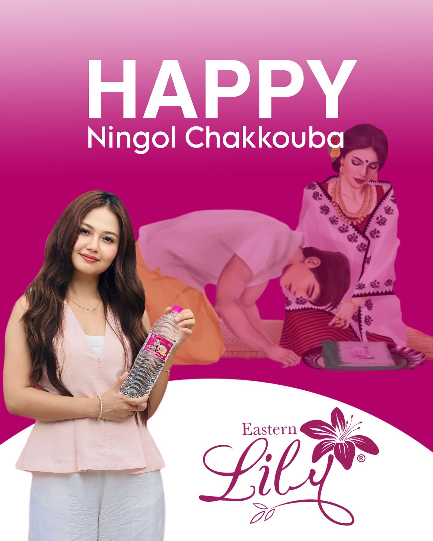 Happy Ningol Chakkouba @easternlilyofficial

The artwork on the right side is registered copyright art of EasternLily Industries Pvt. Ltd. #EasternLily #NingolChakouba