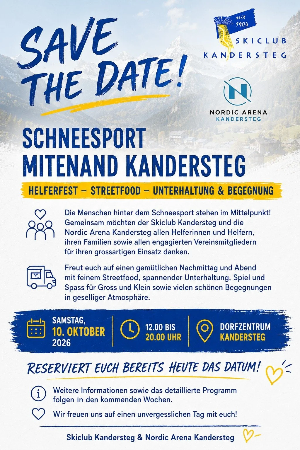 Helferfest Schneesport Mitenand Kandersteg