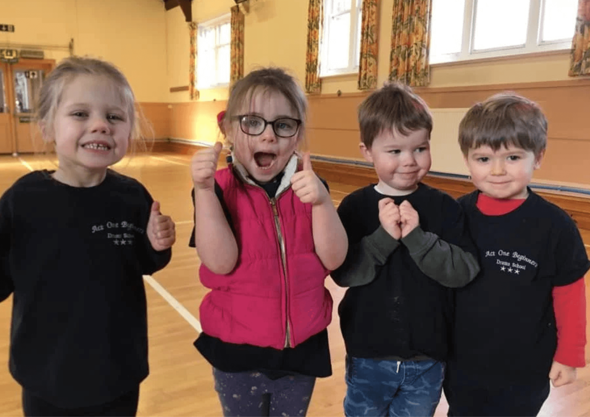 Tots drama and music class for ages 2-4 at Act One Beginners