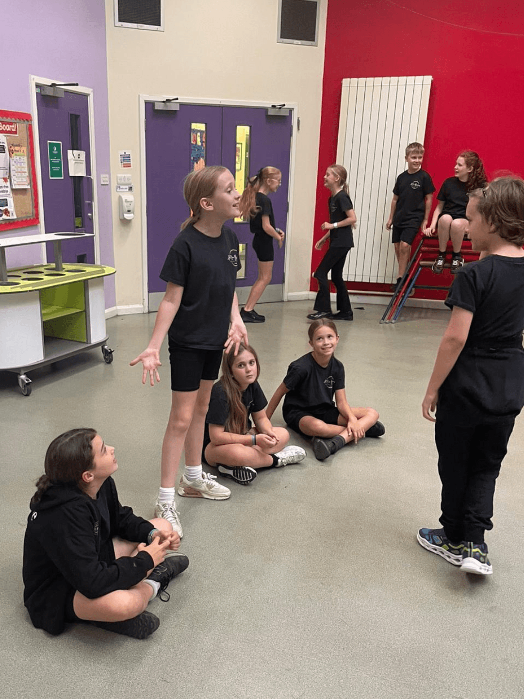 Children enjoying an after school drama club at Act One Beginners