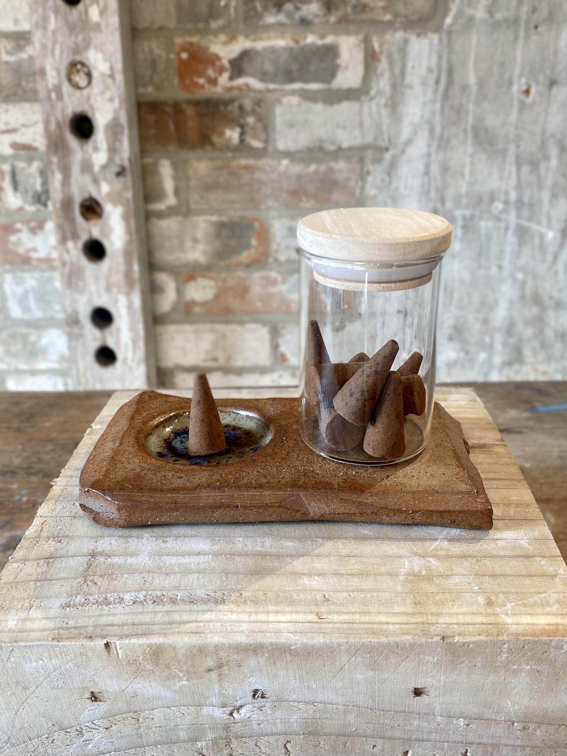 Carved incense tray