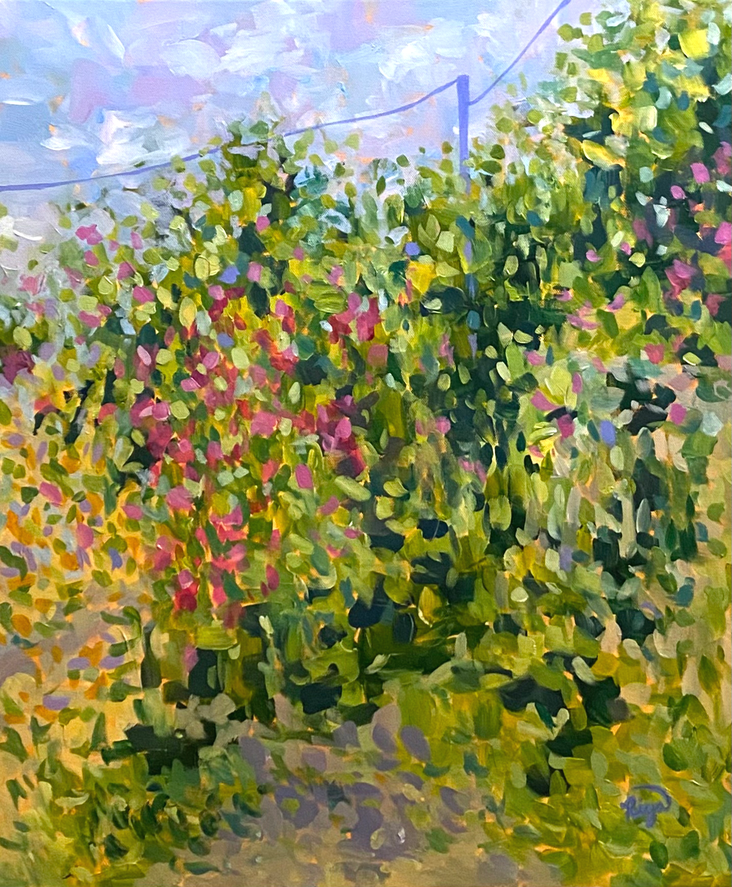 Auvers-sur-Oise - 23" x 18" acrylic on canvas - February 2026