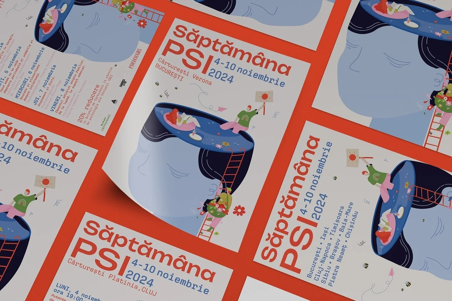 🌸 your mind matters 🌸 

@librariile_carturesti organizeaza in fiecare an intalnirii si ateliere cu psihoterapeuti si psihologi in cadrul saptamanii PSI, iar anul acesta am avut minunata onoare de a ma juca cu ilustratiile 

for Carturesti, made wit