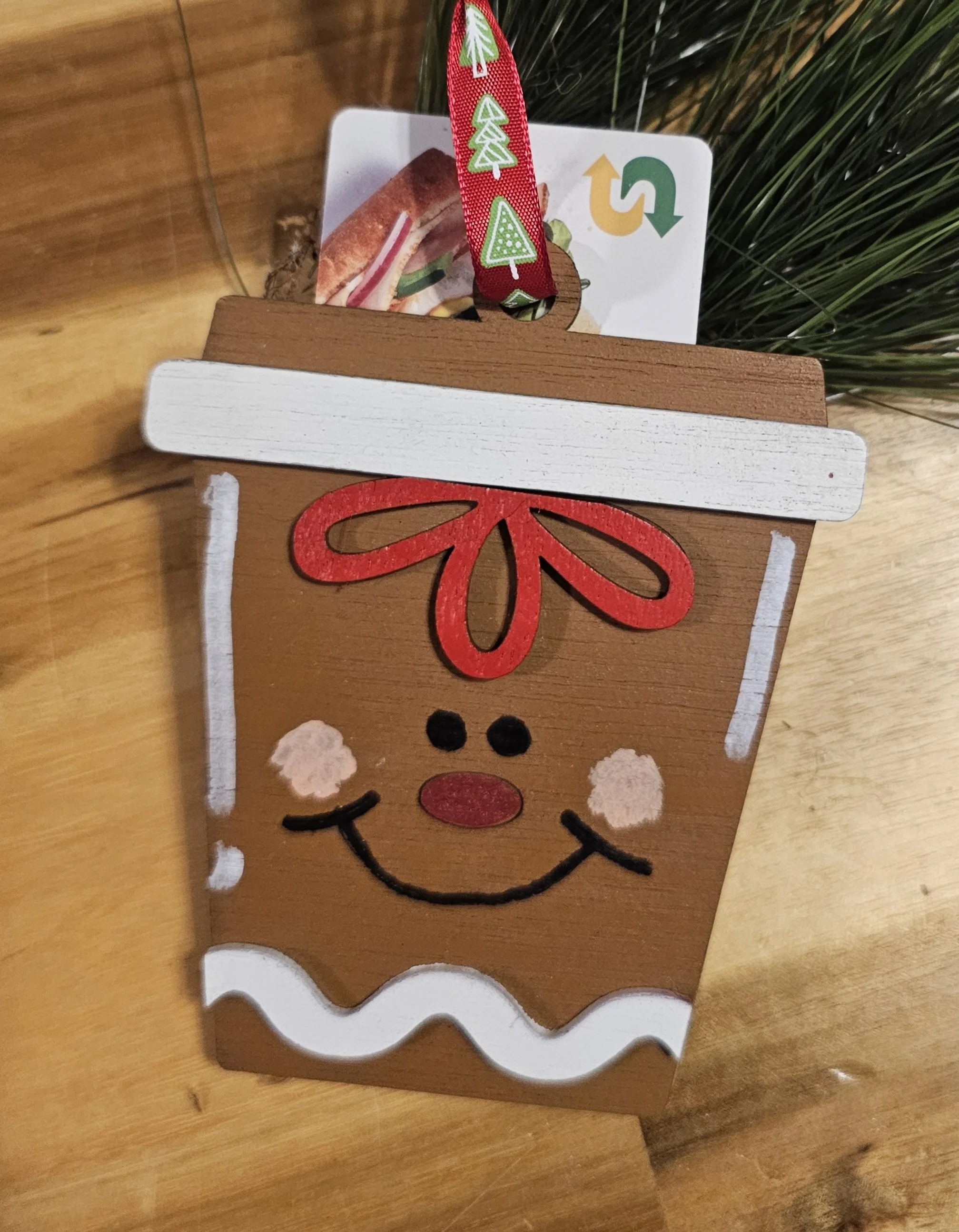 Gingerbread Man Gift Card Holder
