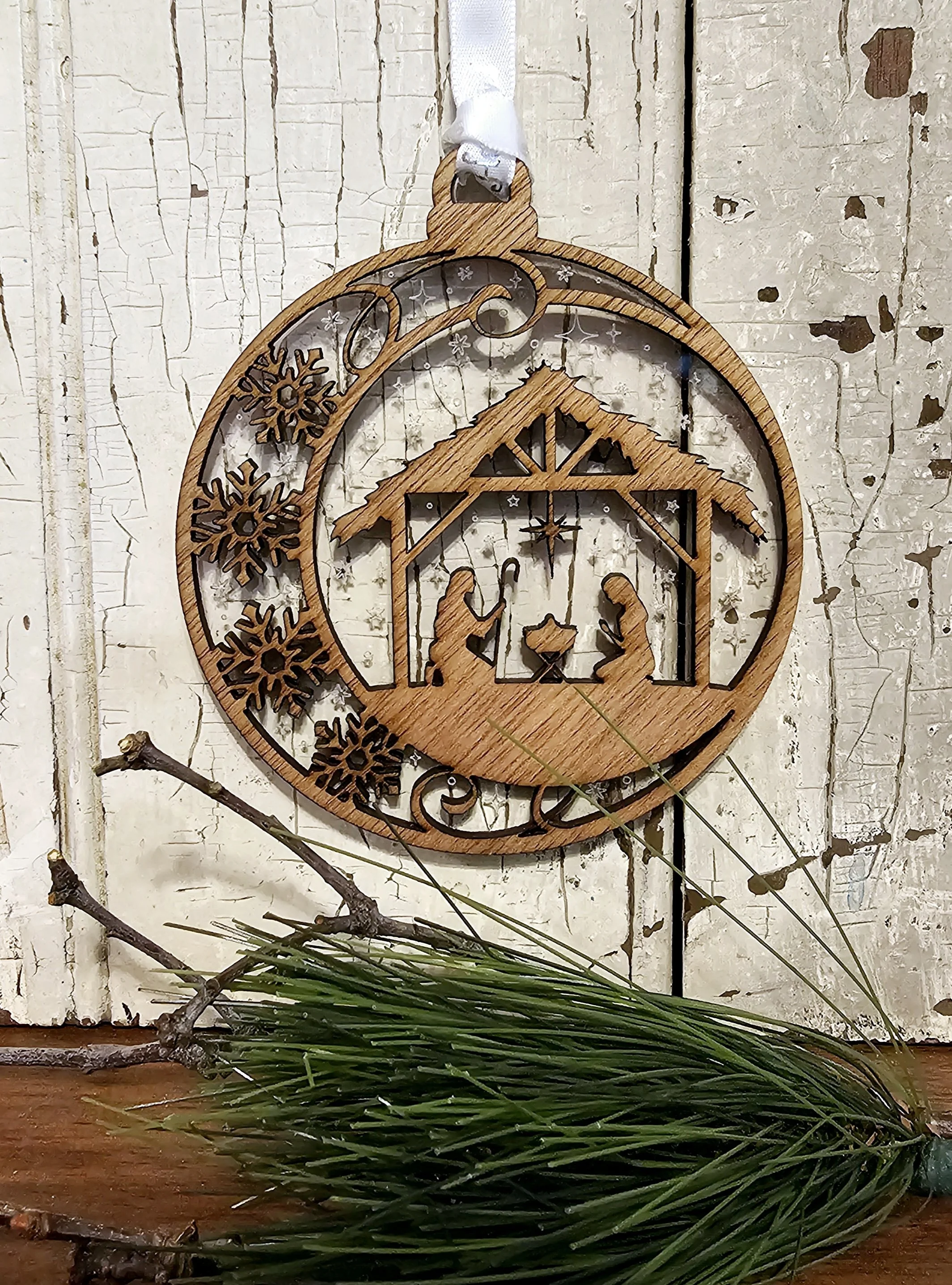 Nativity Stars of Night Ornament