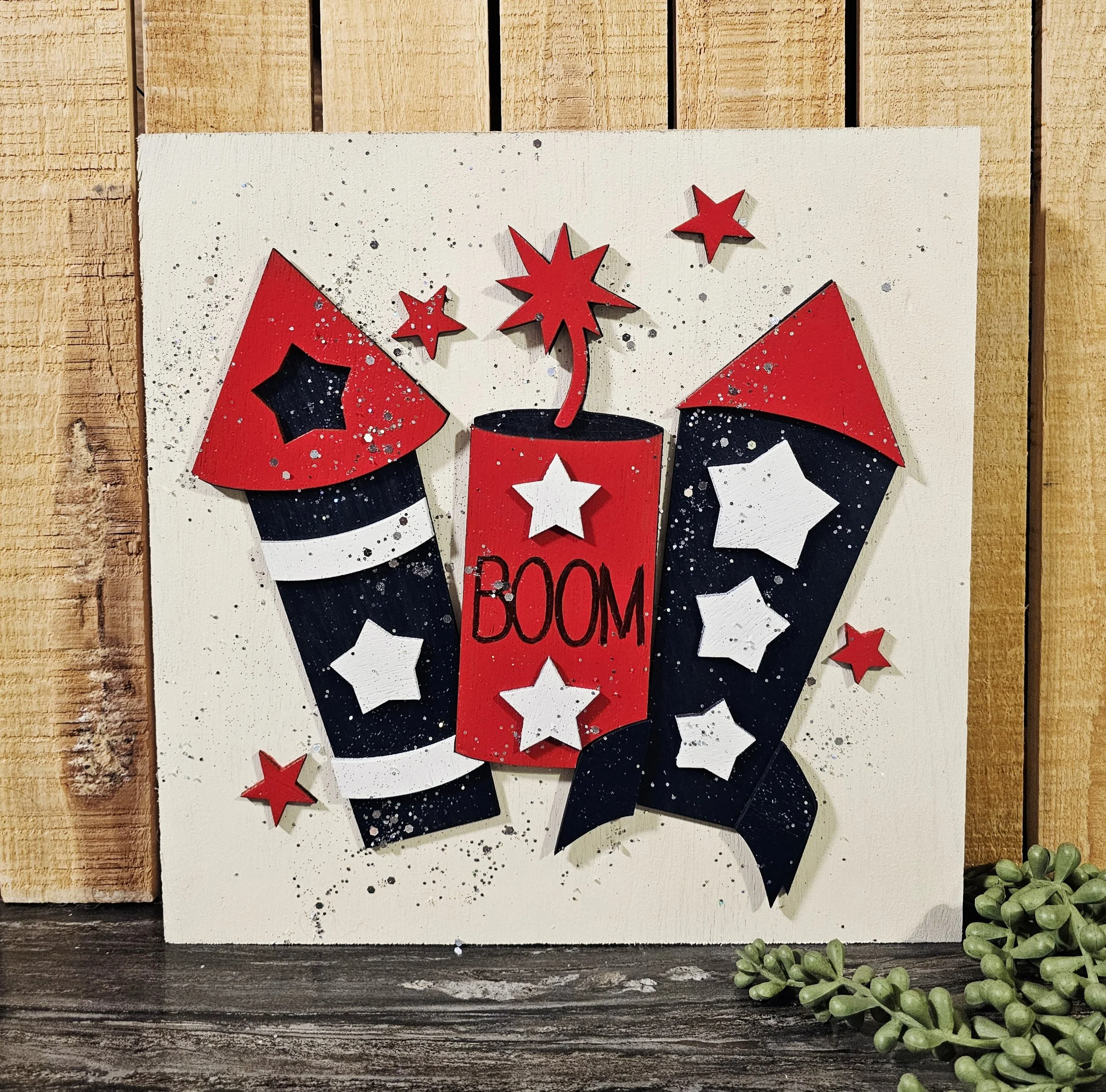 Fireworks Boom Ladder Tile