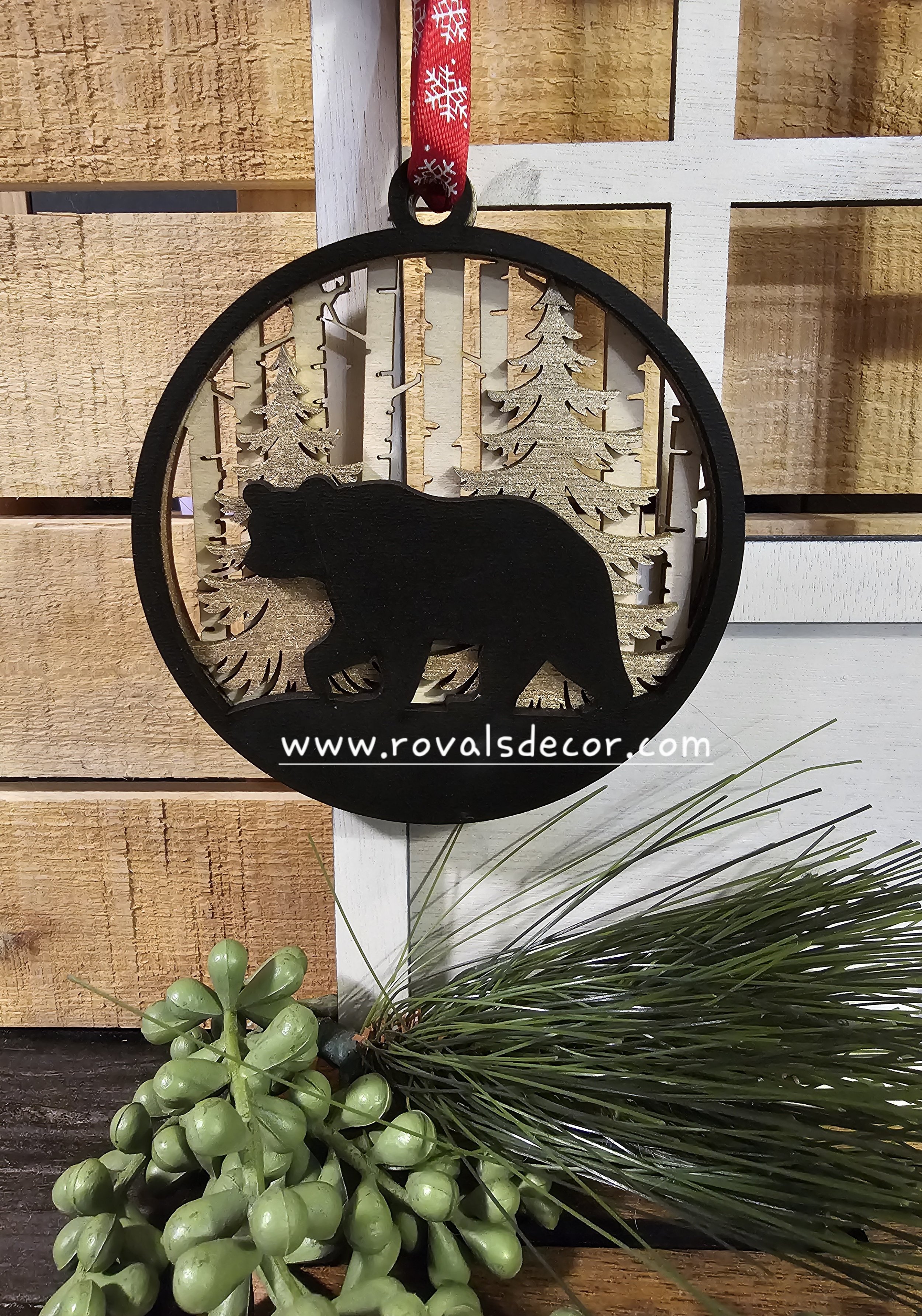 Wildlife Black Bear Ornament