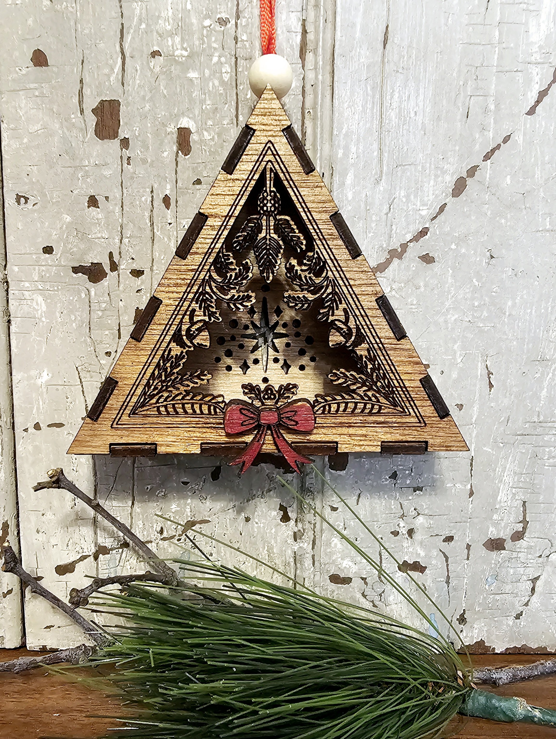 Wreath 3d Shadow Box Ornament