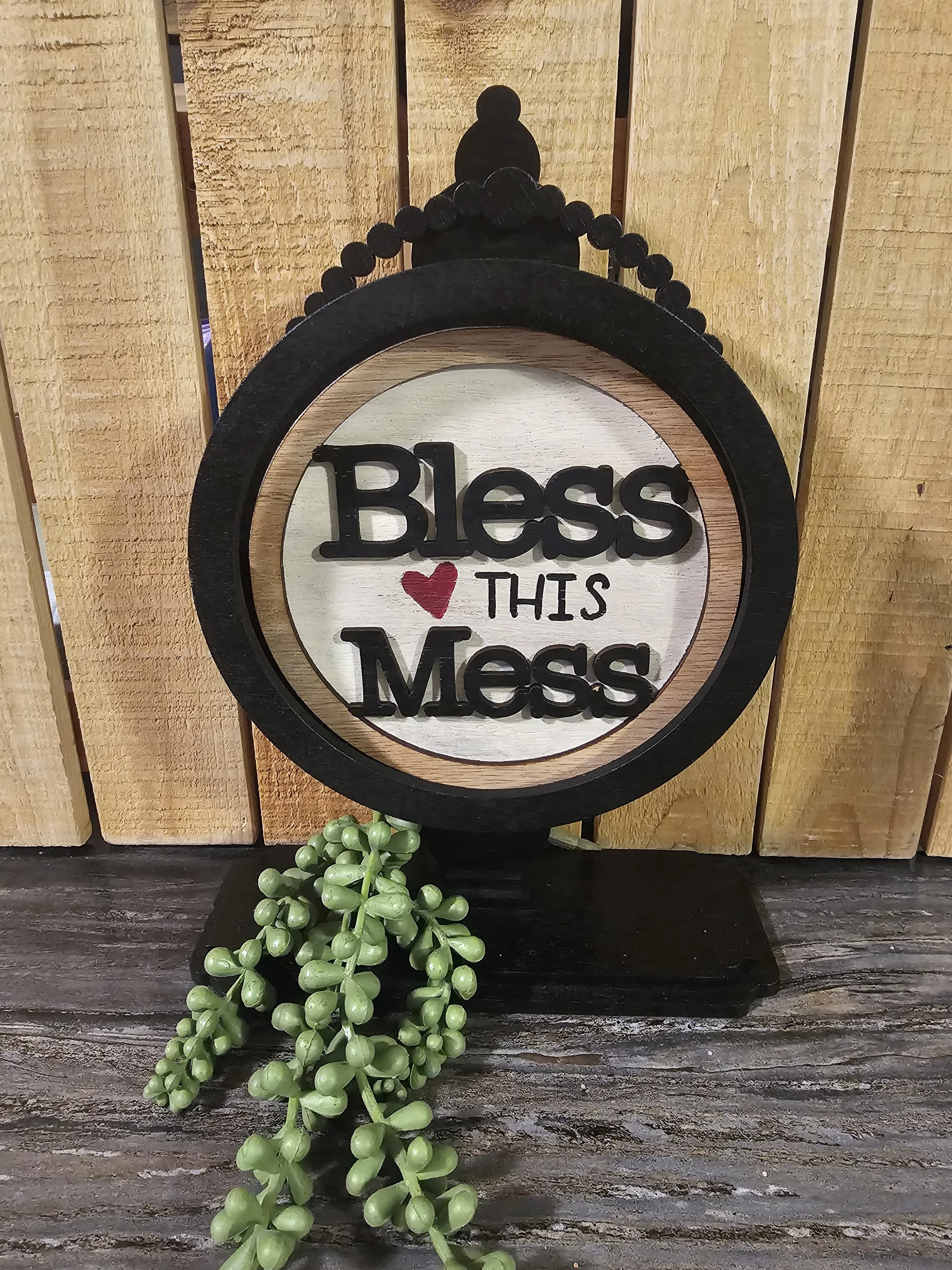 Bless This Mess Tabletop Insert