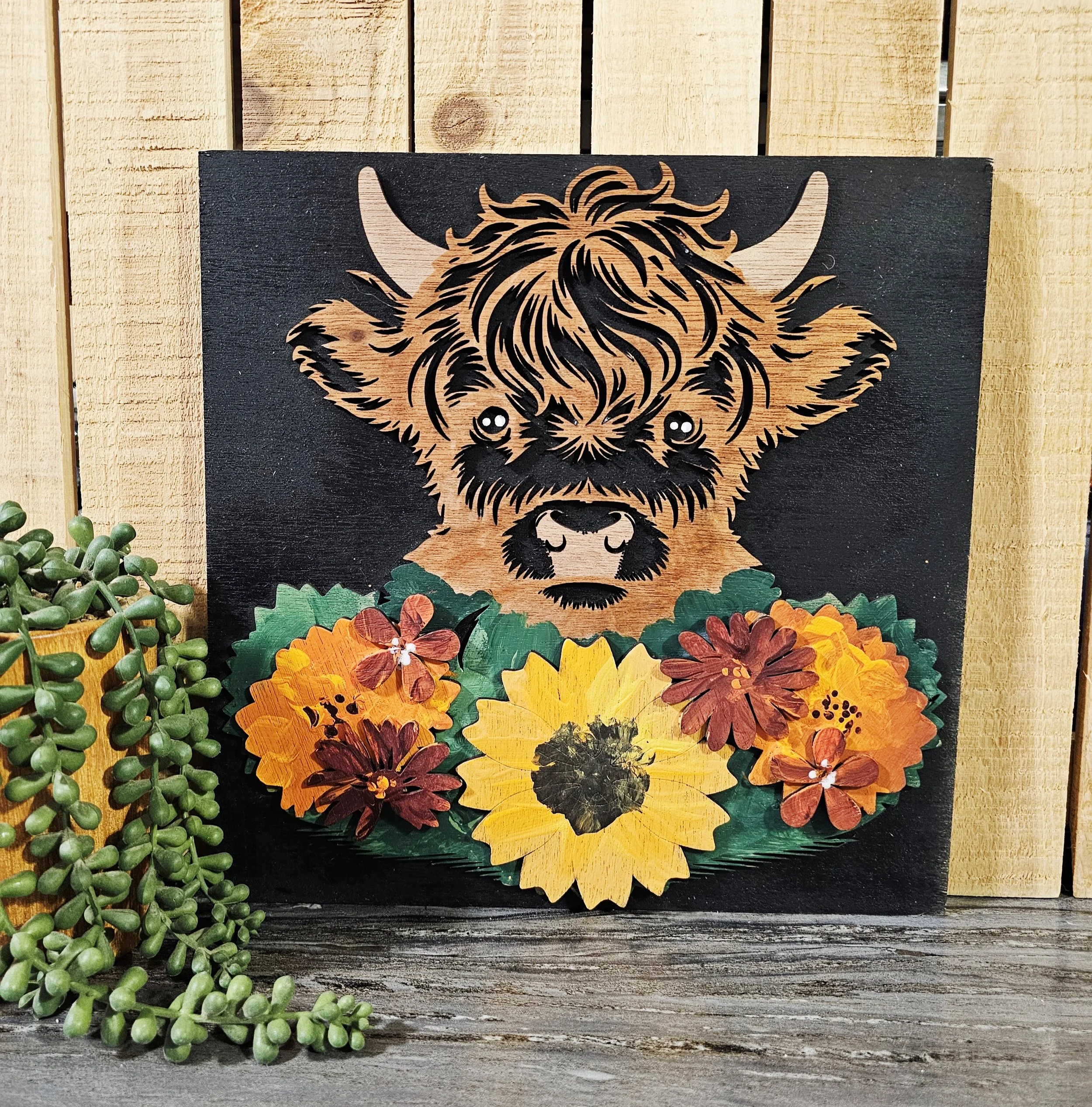 Flowers & Highland Ladder Tile
